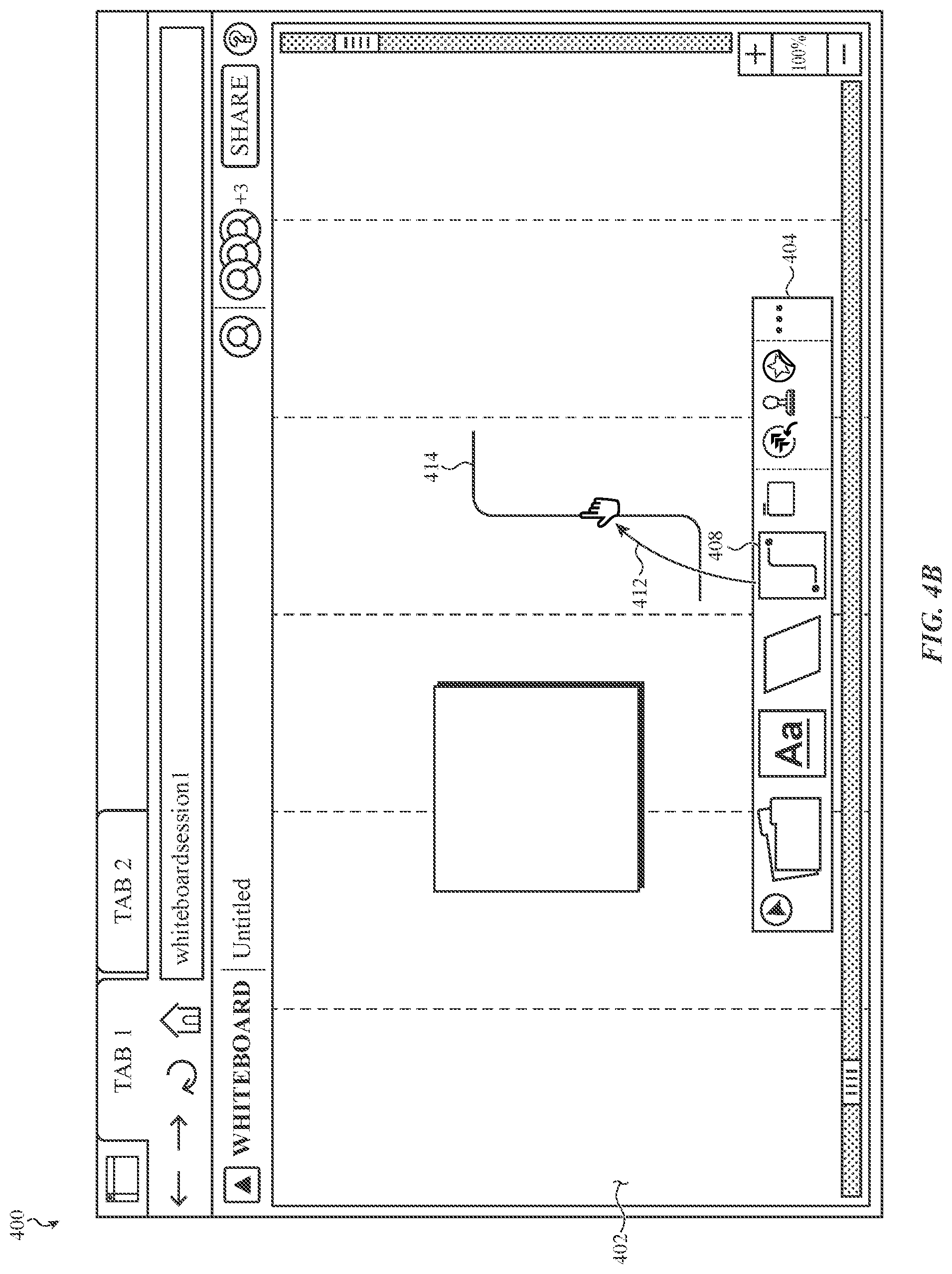 Patent US12307071 Figure 13 – Virtual whiteboard platform having an interface for issue object creation in an issue tracking platform