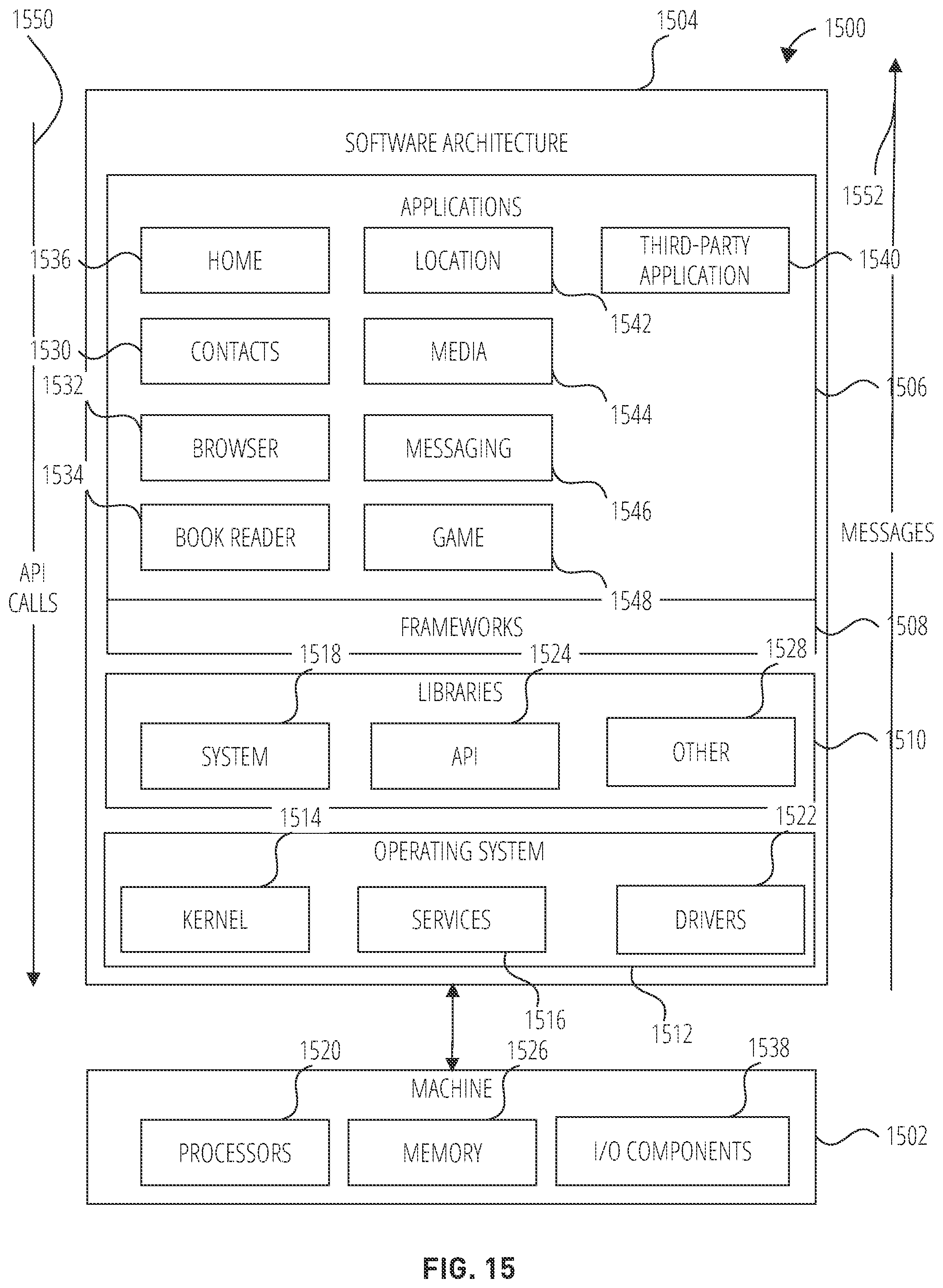Patent US12307073 Figure 15 – Selectable items providing post-viewing context actions