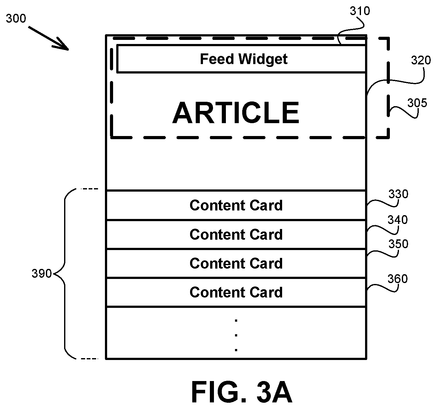 Patent US12307074 Figure 3 – Dynamic modifications of displayed pages to introduce new widgets