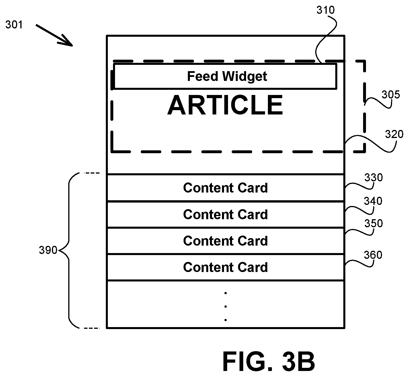 Patent US12307074 Figure 4 – Dynamic modifications of displayed pages to introduce new widgets