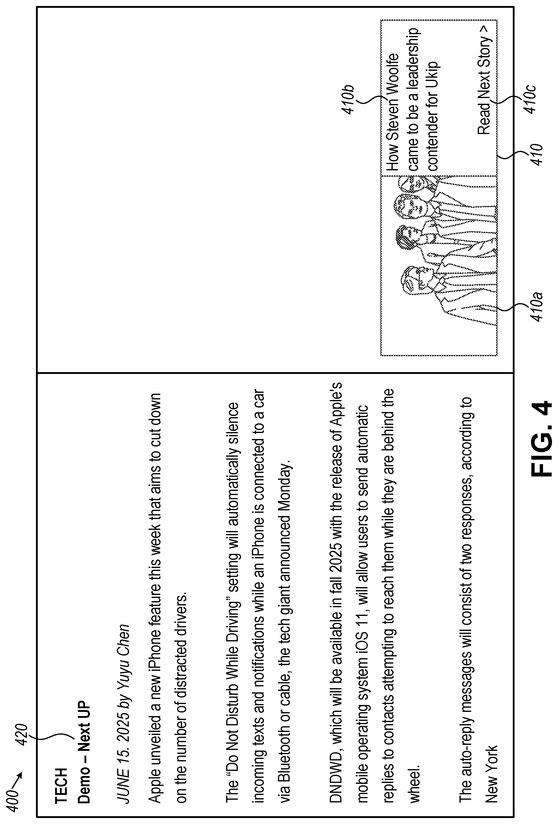 Patent US12307074 Figure 9 – Dynamic modifications of displayed pages to introduce new widgets