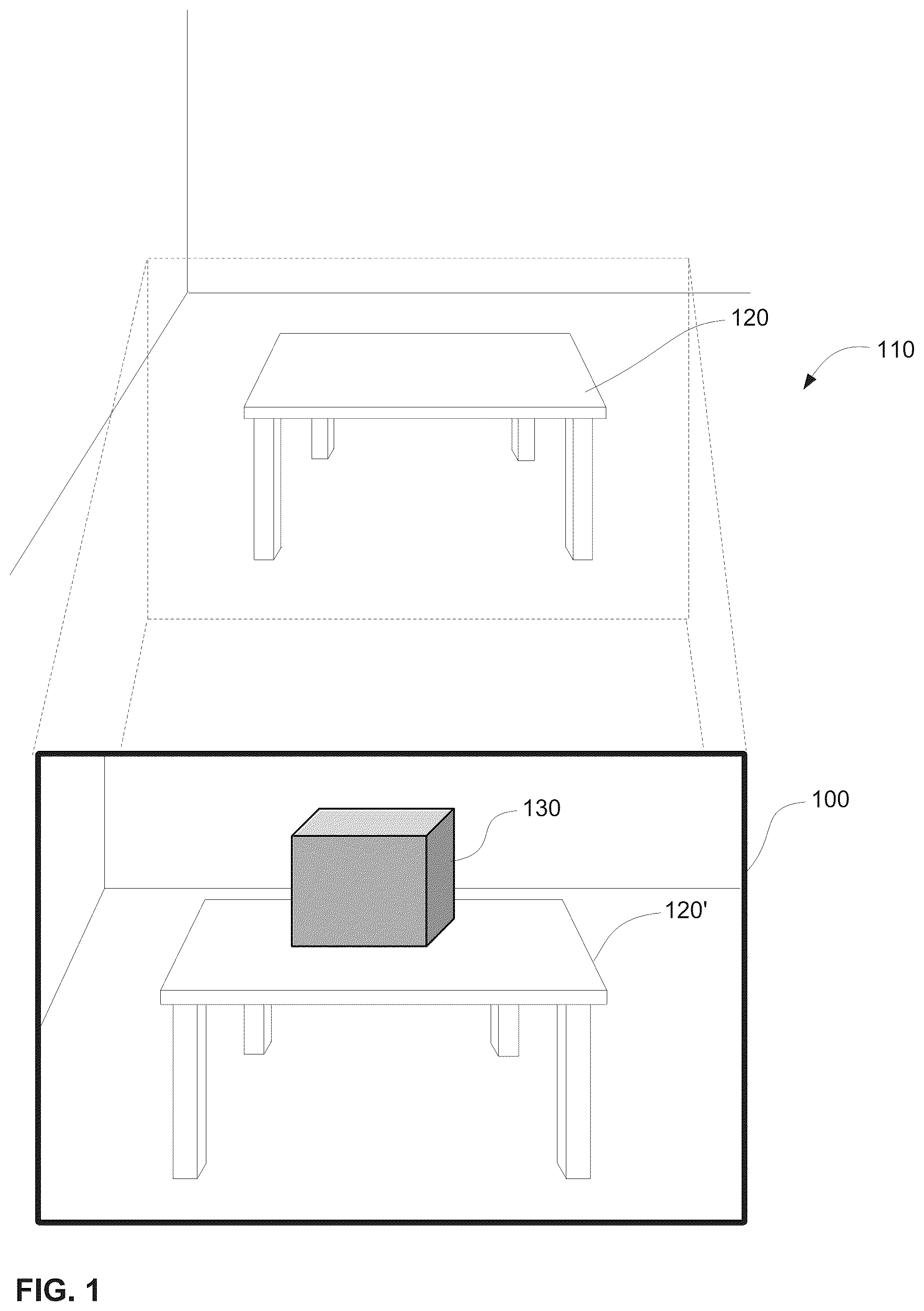 Patent US12307077 Figure 1 – Techniques for manipulating computer-generated objects in a computer graphics editor or environment