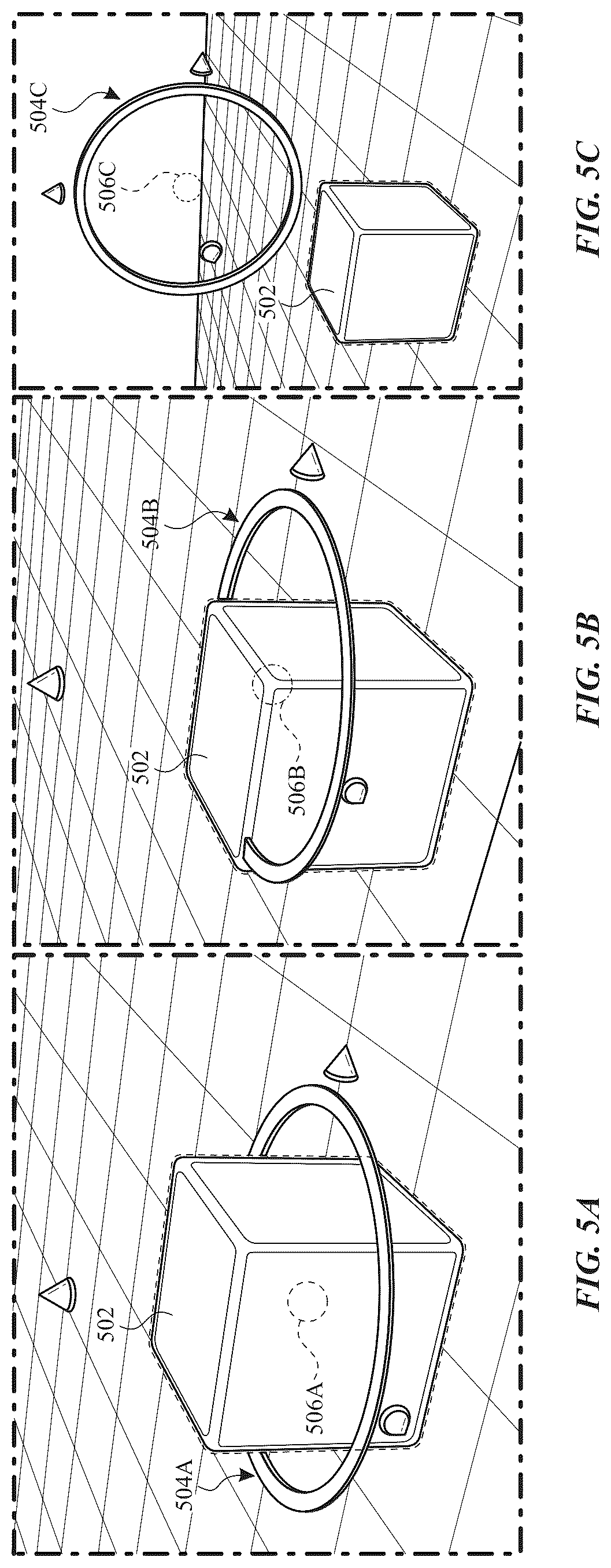 Patent US12307077 Figure 5 – Techniques for manipulating computer-generated objects in a computer graphics editor or environment