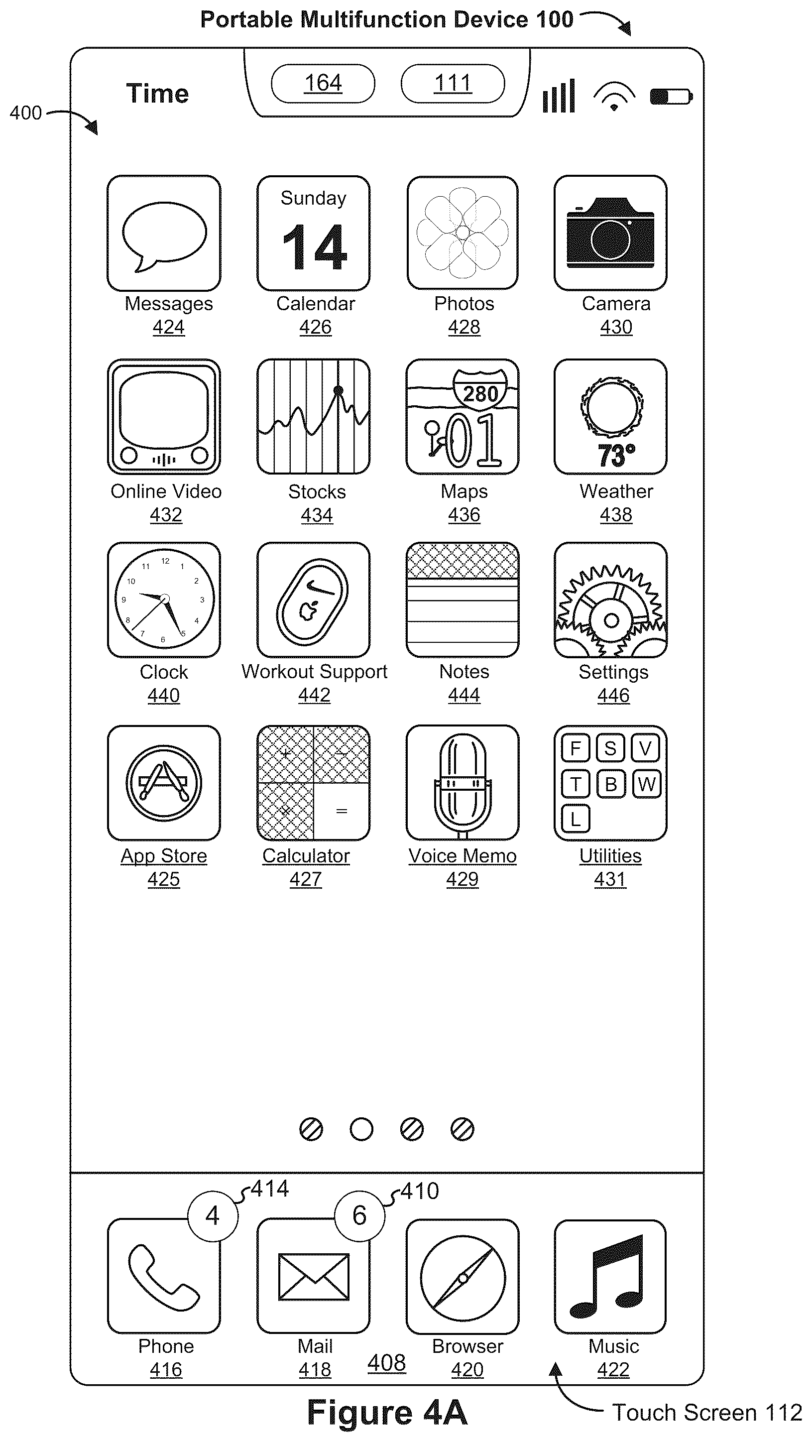 Patent US12307079 Figure 5 – Devices, methods, and graphical user interfaces for adjusting the provision of notifications