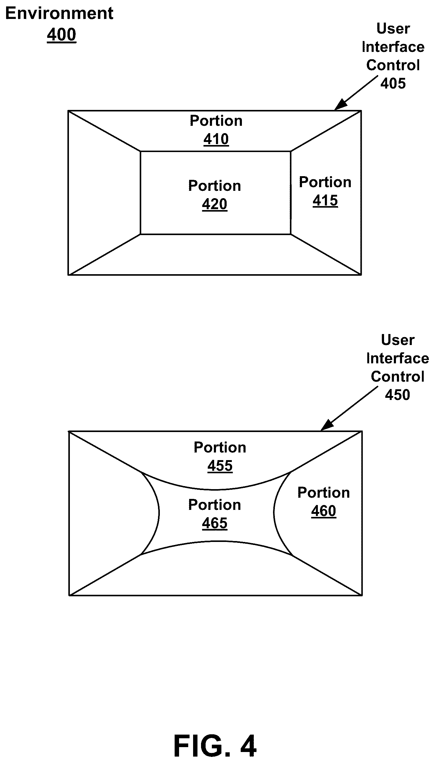 Patent US12307080 Figure 5 – Displaying a three dimensional user interface