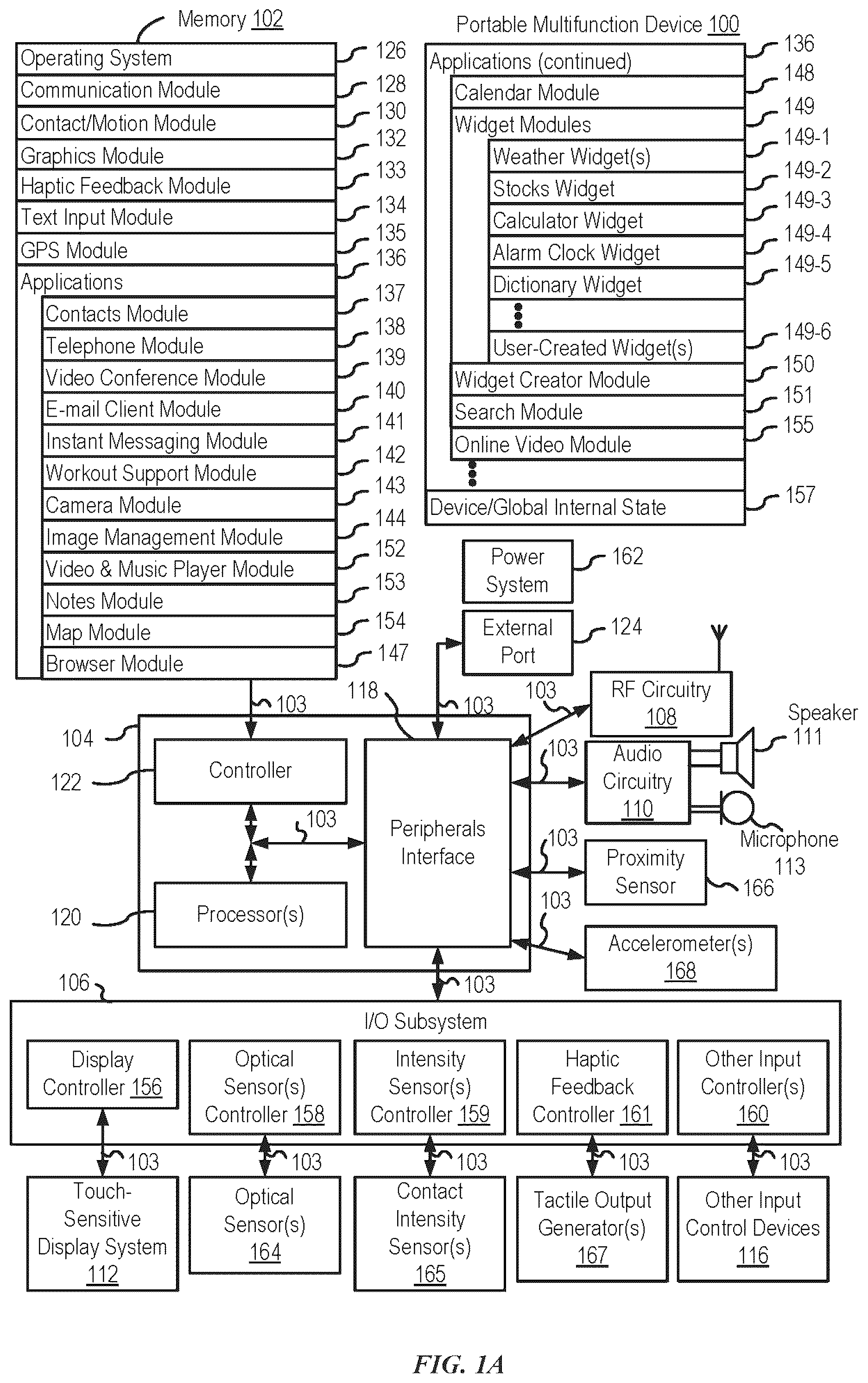 Patent US12307082 Figure 1 – Scrollable set of content items with locking feature