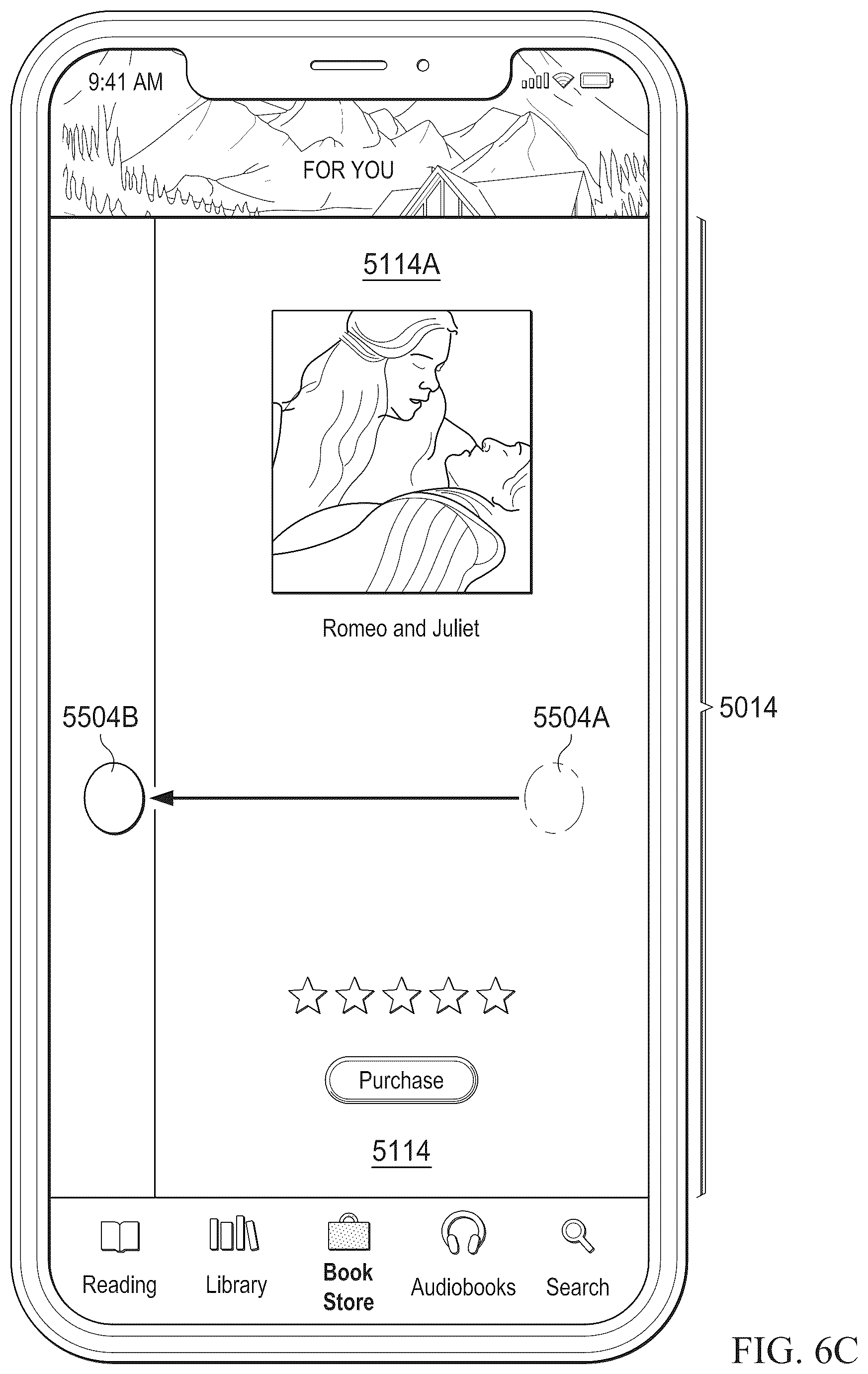 Patent US12307082 Figure 17 – Scrollable set of content items with locking feature