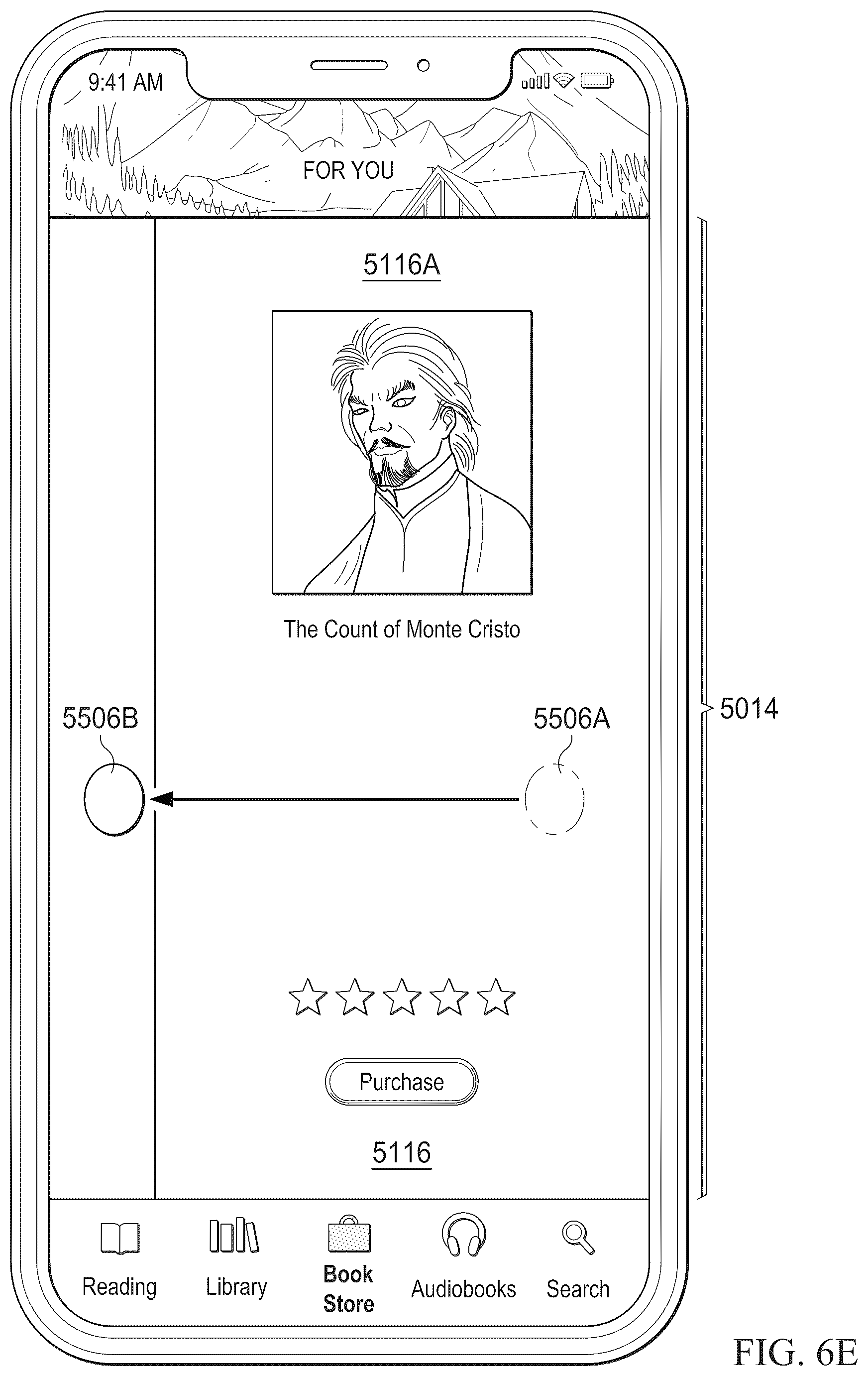 Patent US12307082 Figure 19 – Scrollable set of content items with locking feature