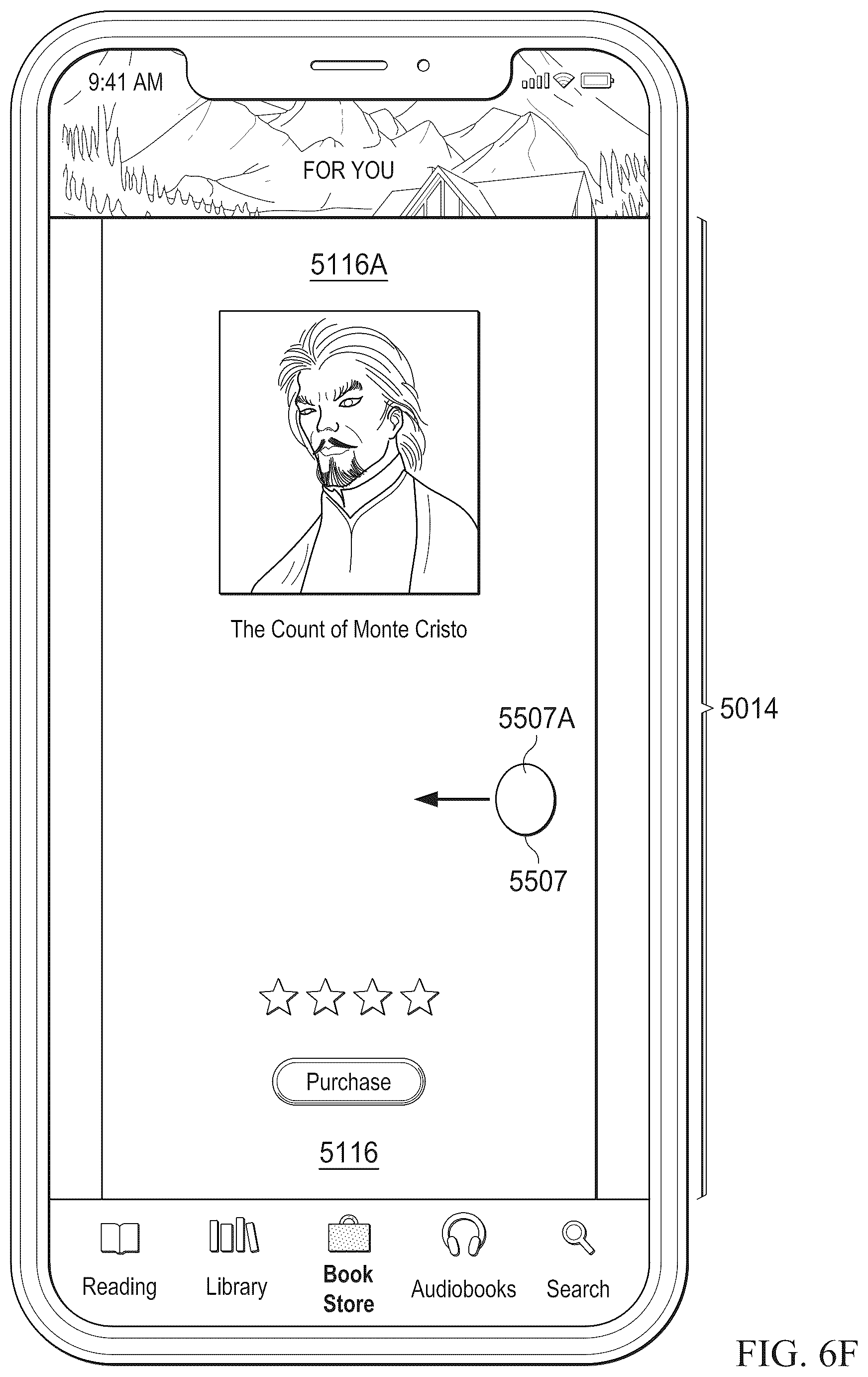 Patent US12307082 Figure 20 – Scrollable set of content items with locking feature