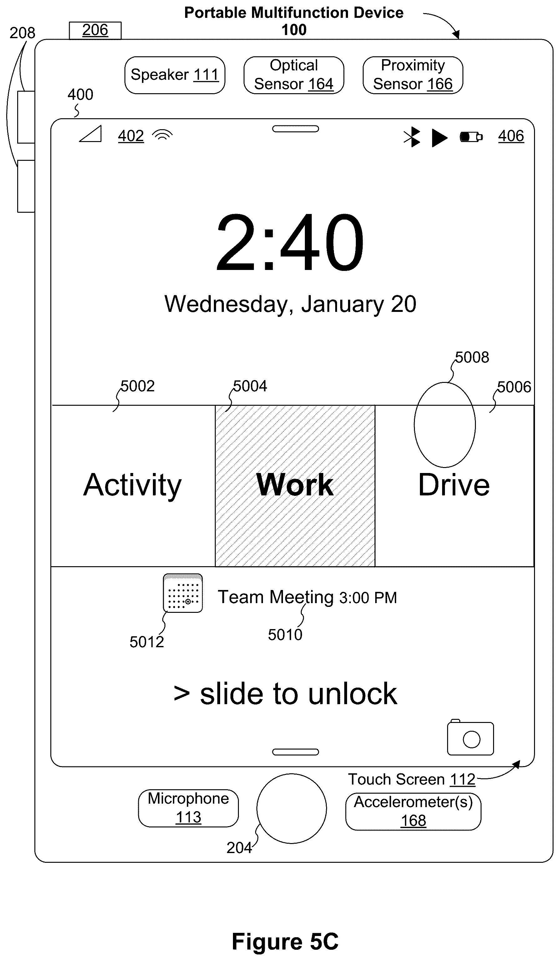 Patent US12307085 Figure 12 – Devices, methods, and graphical user interfaces for selecting and interacting with different device modes