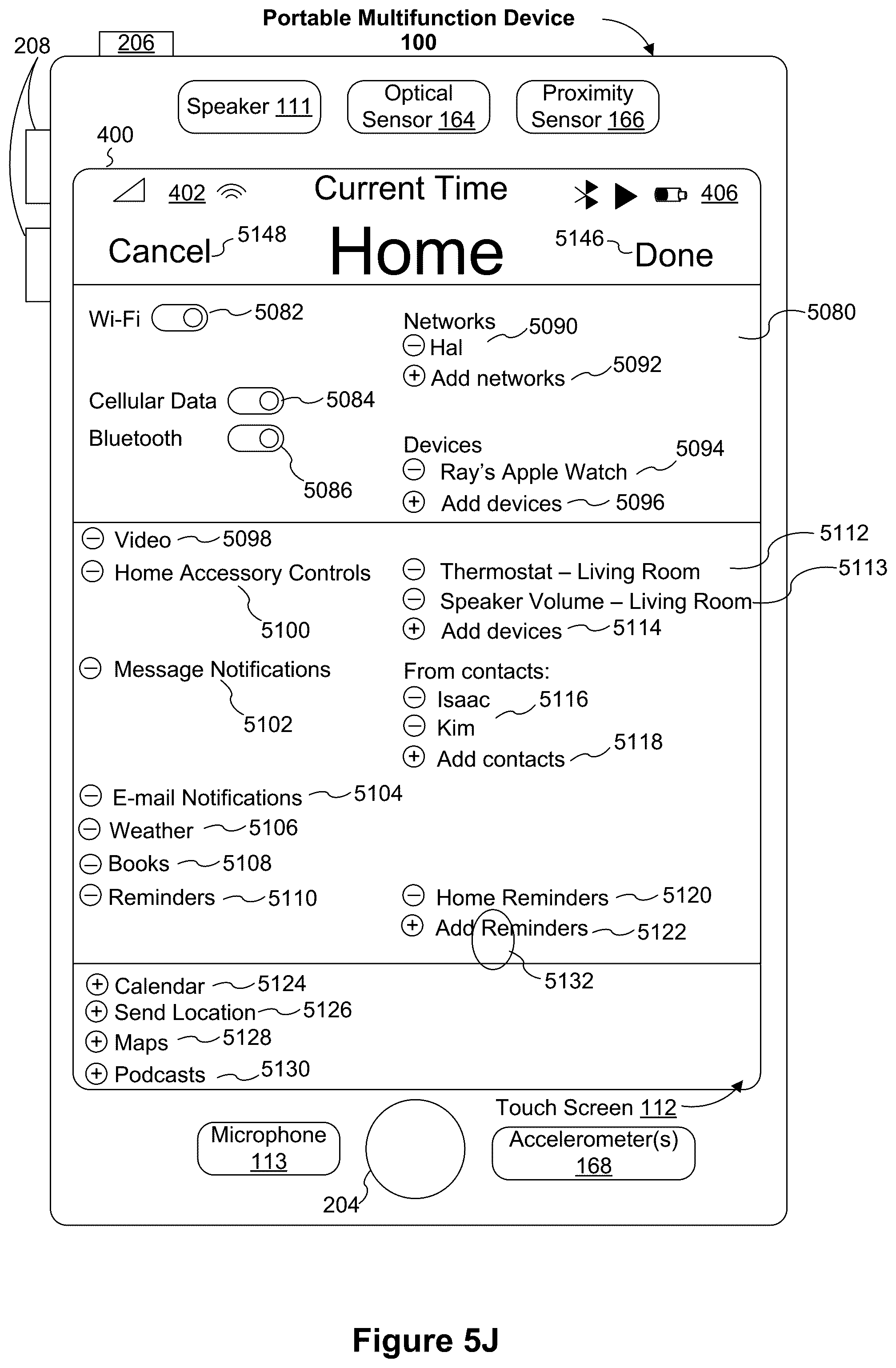 Patent US12307085 Figure 19 – Devices, methods, and graphical user interfaces for selecting and interacting with different device modes