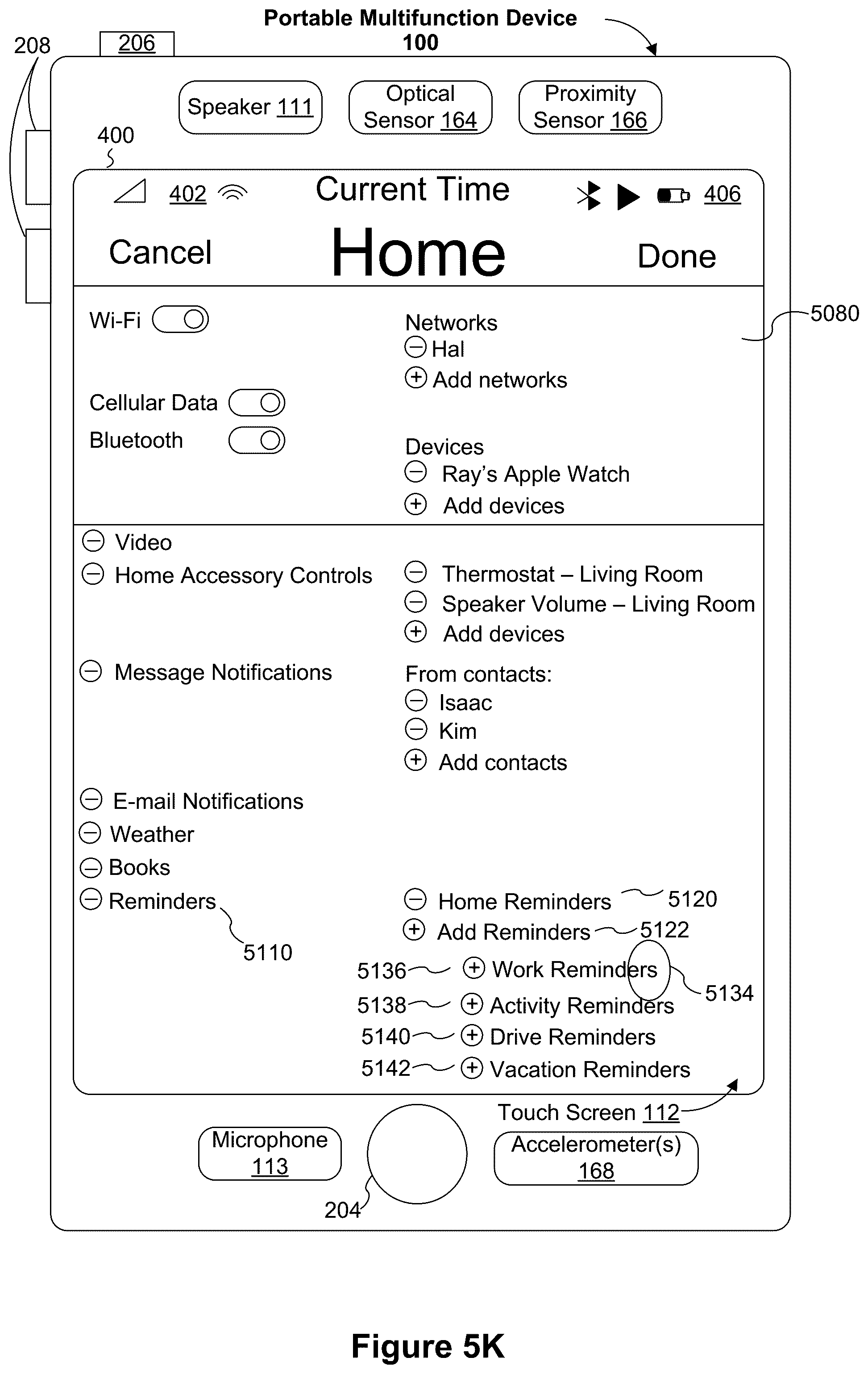 Patent US12307085 Figure 20 – Devices, methods, and graphical user interfaces for selecting and interacting with different device modes