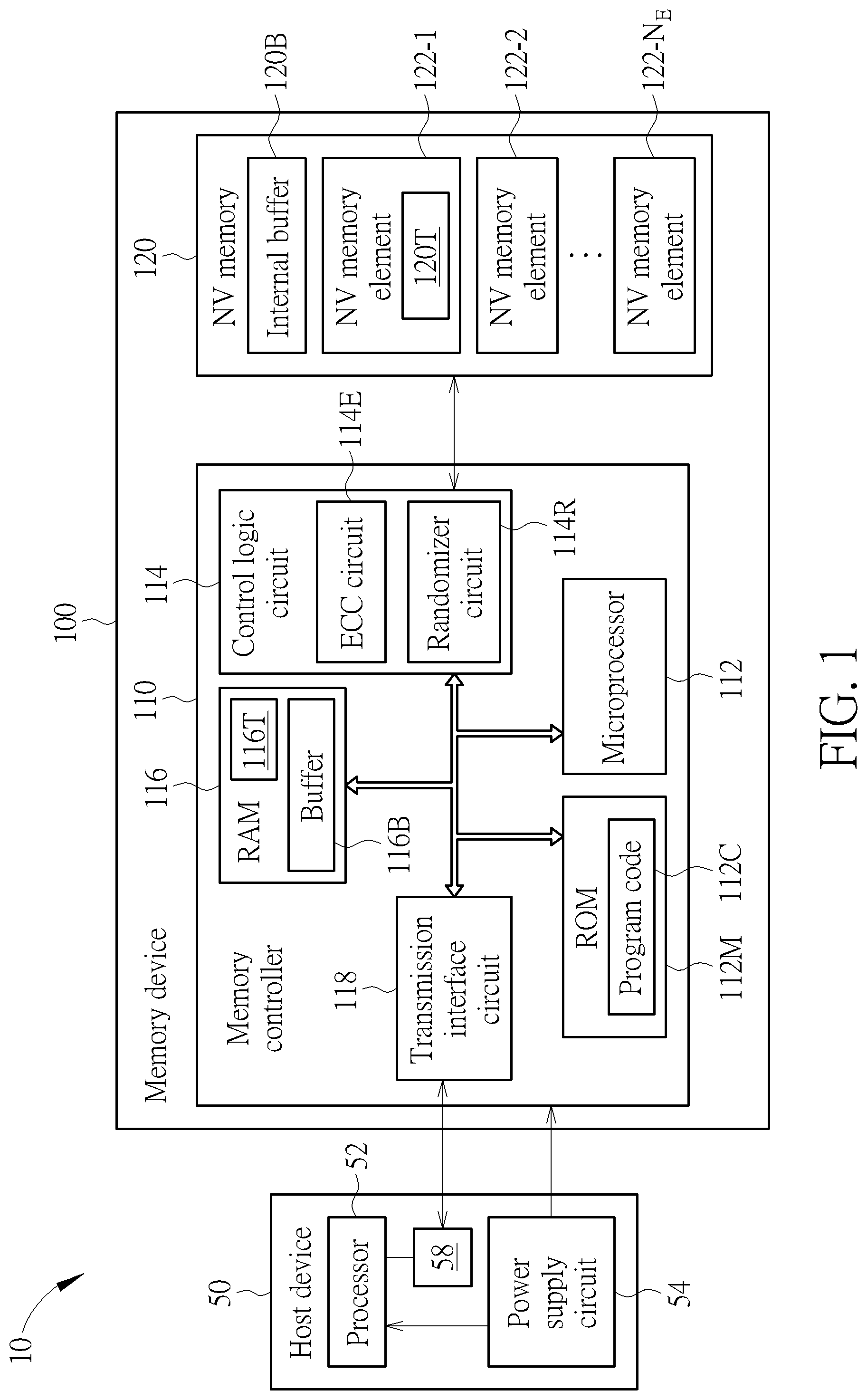 Patent US12307088 Figure 1 – Method and apparatus for performing data retention management of memory device with aid of pre-shutdown control