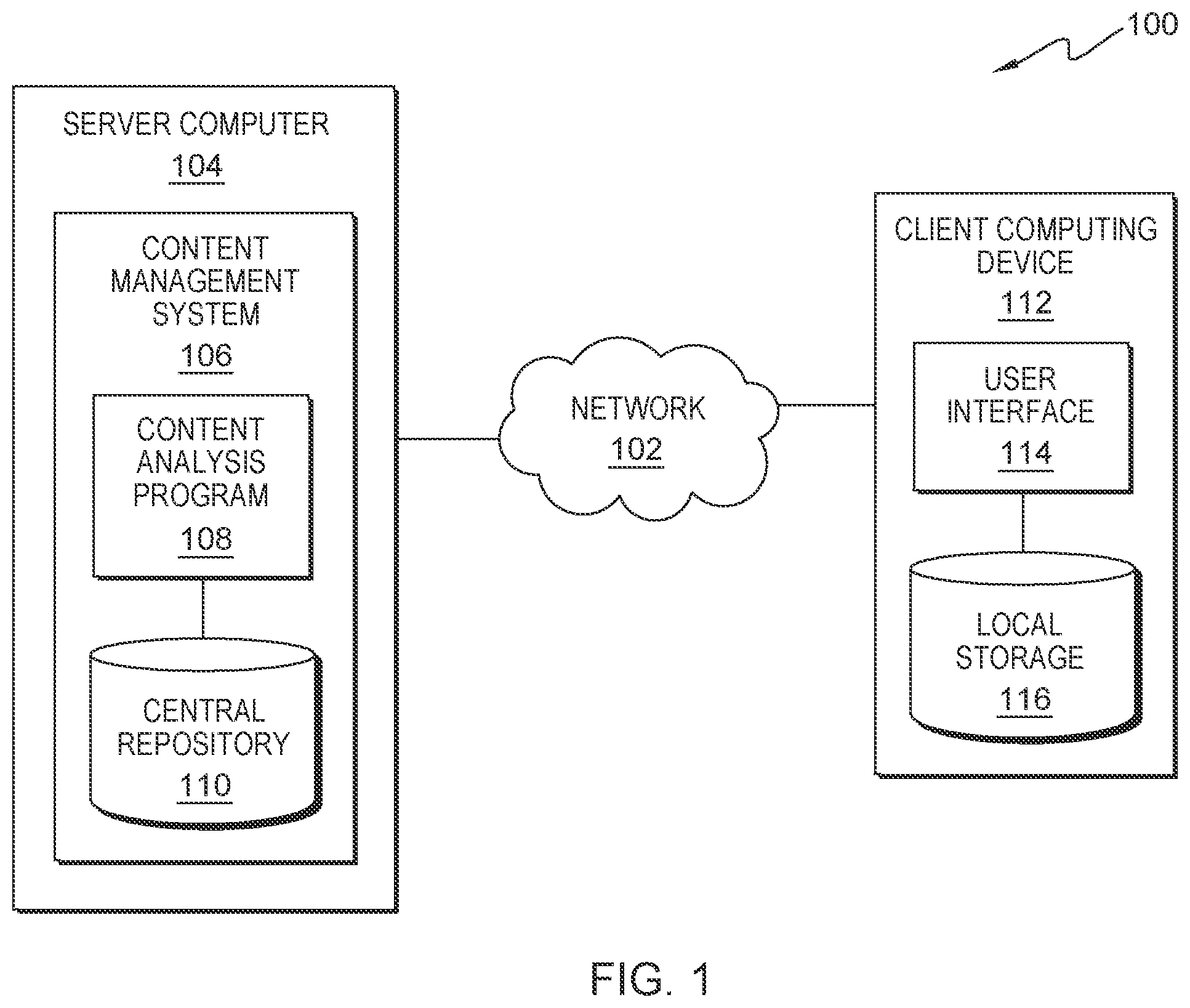 Patent US12307113 Figure 1 – Analyzing and dividing content for efficient storage and retrieval