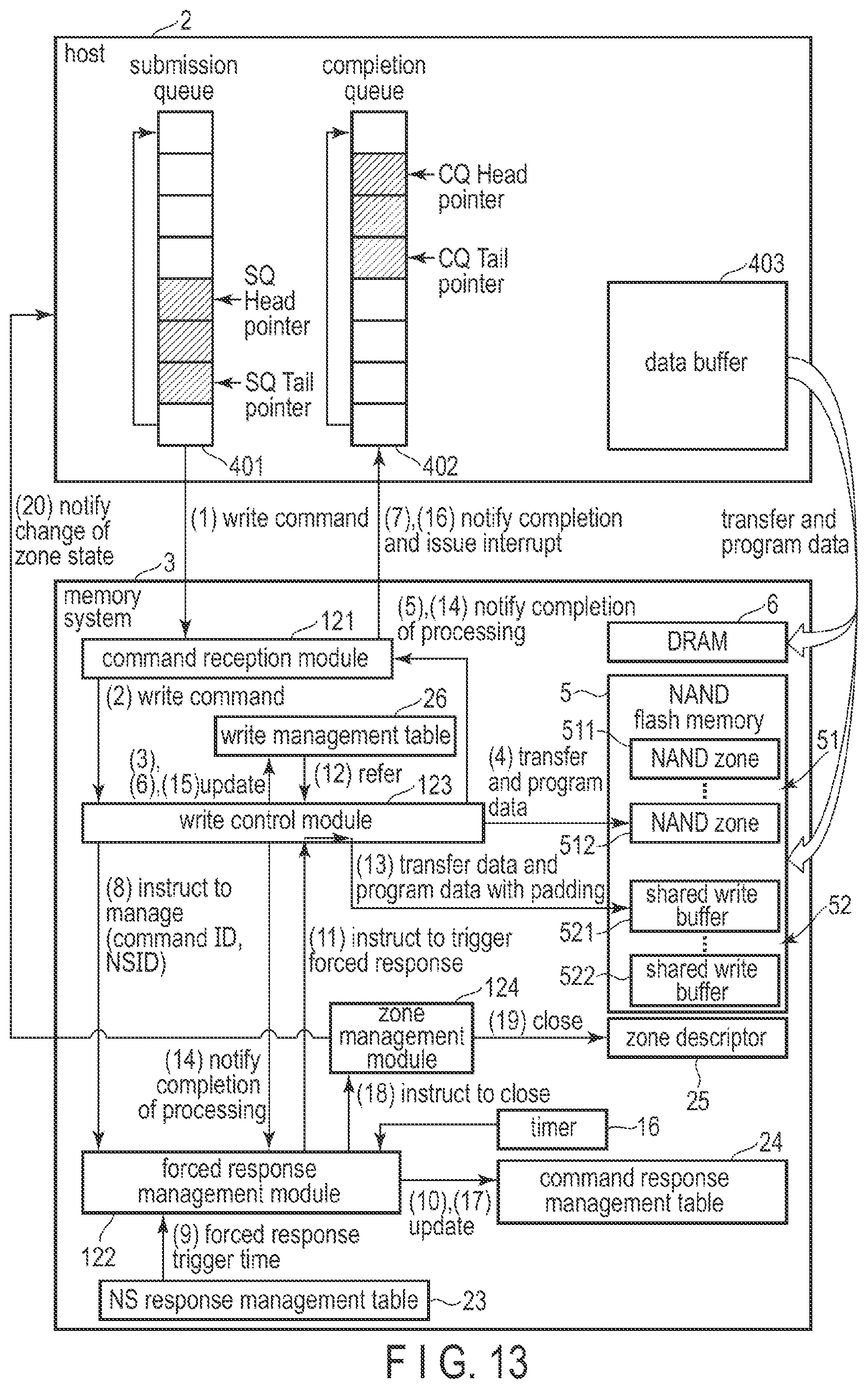 Patent US12307116 Figure 8 – Memory system