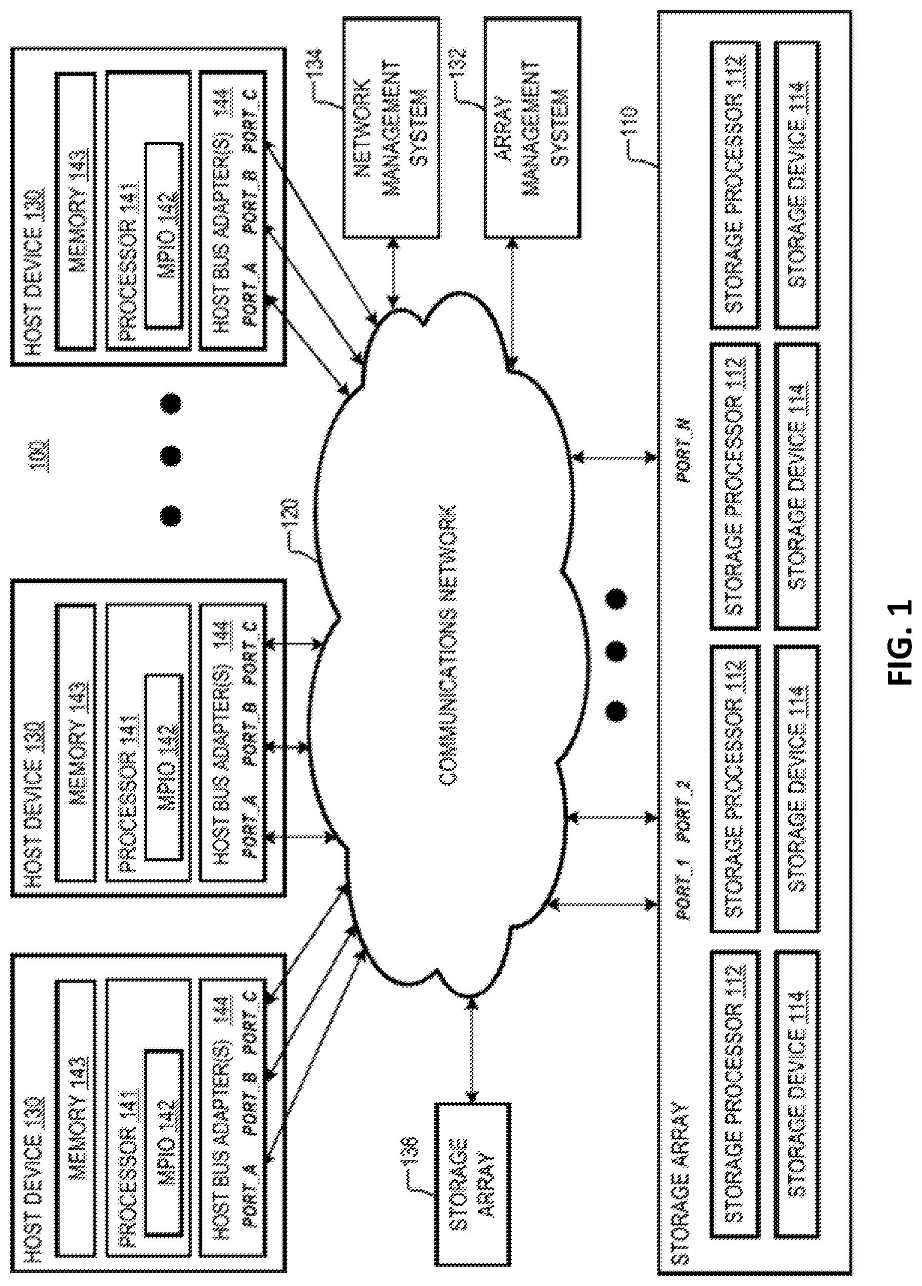 Patent US12307118 — Systems and methods for improved migration of large LUNs — Figure 1