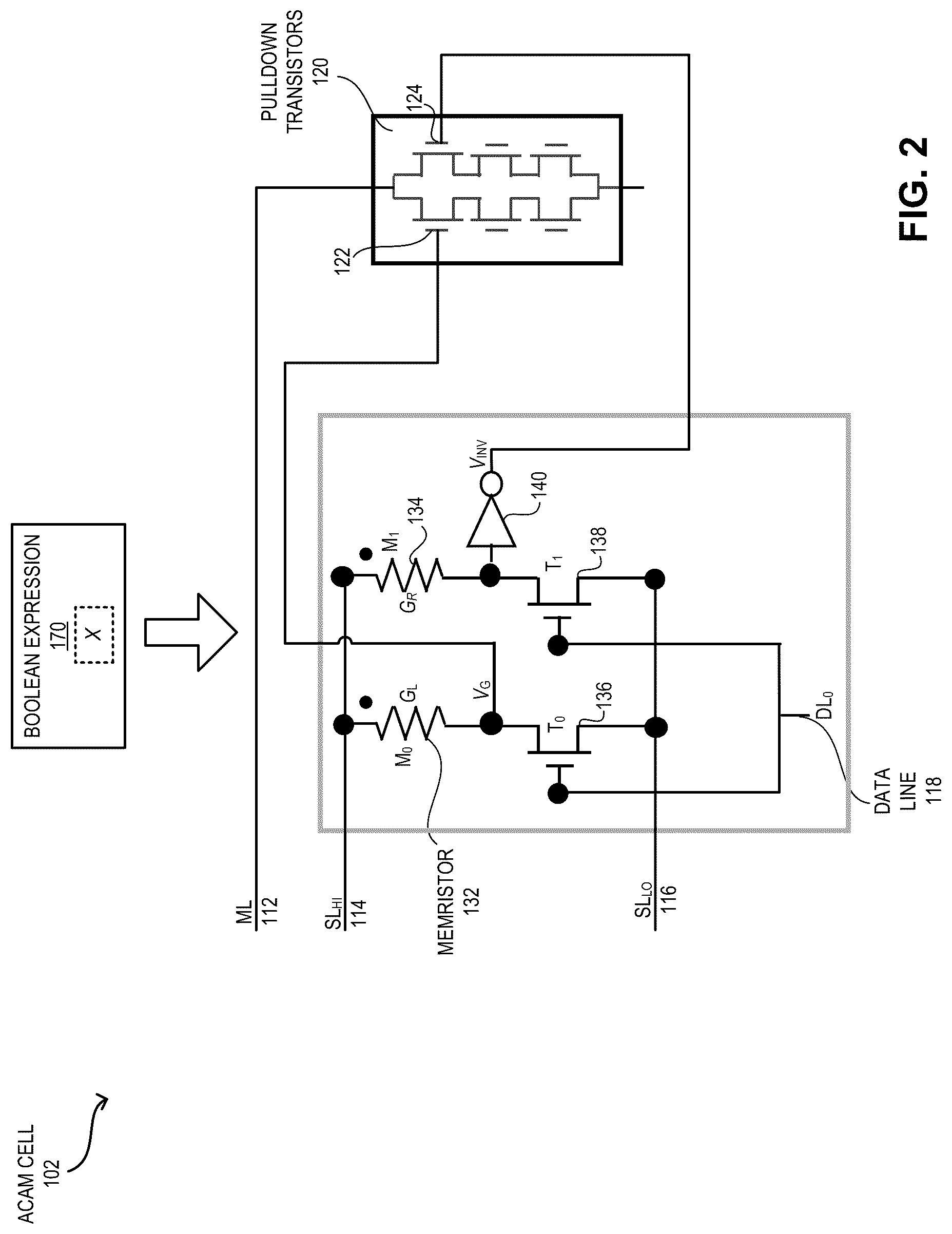 Patent US12307124 Figure 3 – Enhanced k-SAT solver using analog content addressable memory