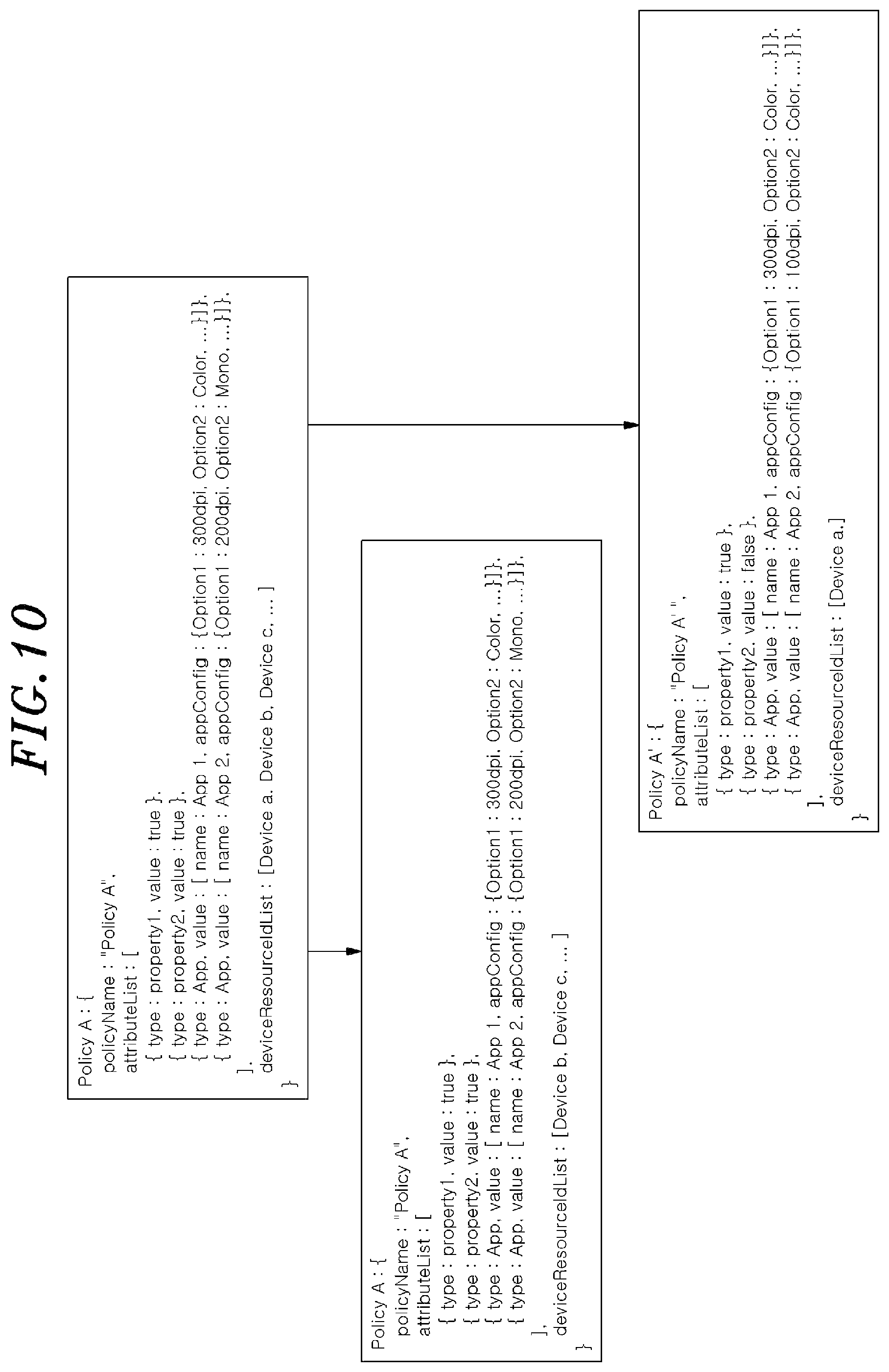 Patent US12307137 Figure 10 – Remote management server to generate policy for managing image forming apparatuses and control of configuration data of image forming apparatuses