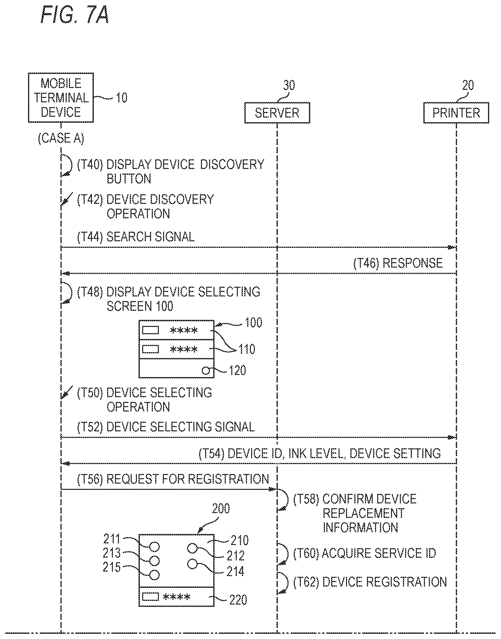 Patent US12307138 Figure 7 – Print system, service server, and non-transitory computer-readable storage medium storing a computer program for execution by a processor of terminal device capable of communicating with a printer