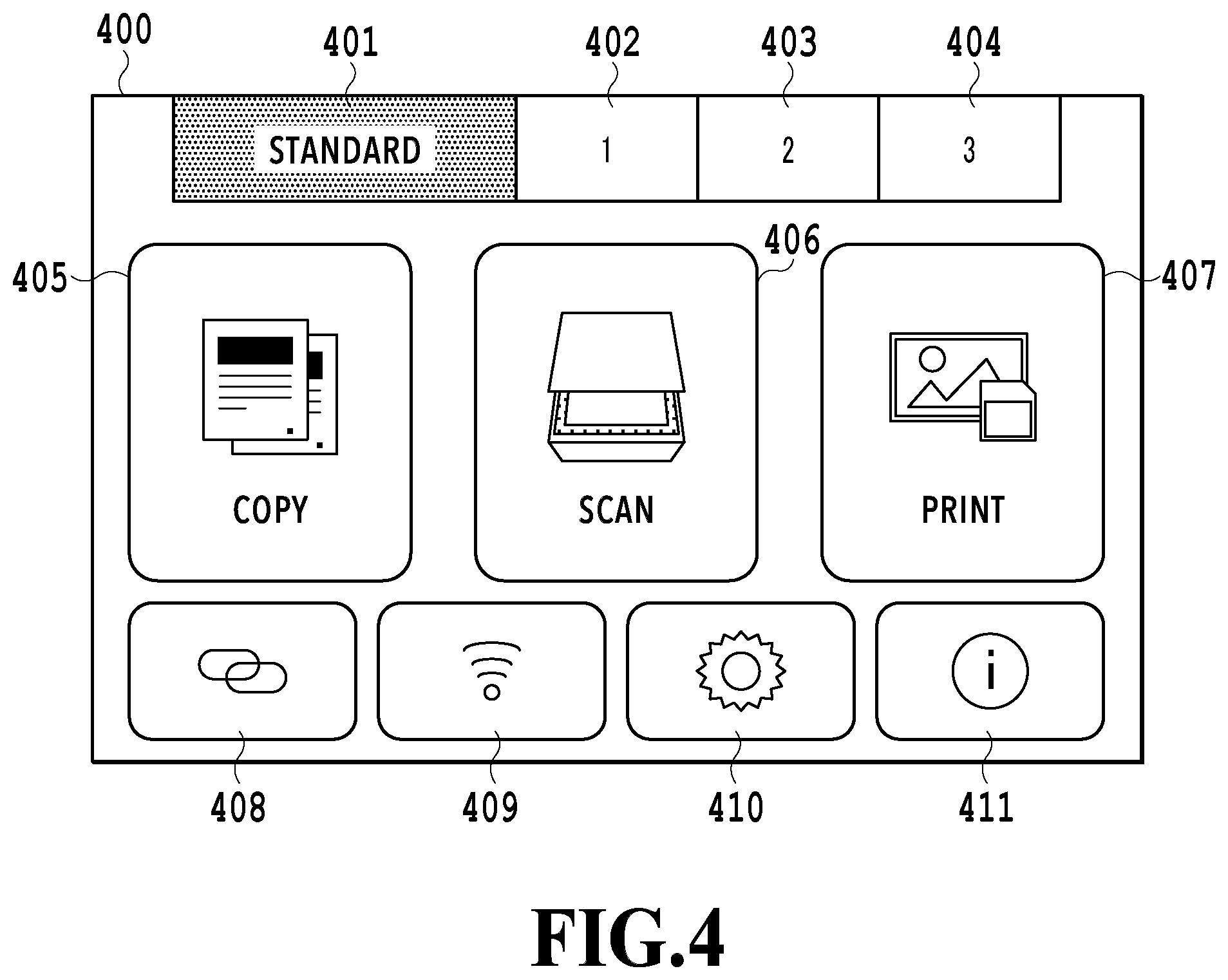 Patent US12307140 Figure 4 – Image forming apparatus, multifunction peripheral and terminal, exclusive usage mode control method, and computer readable storage medium