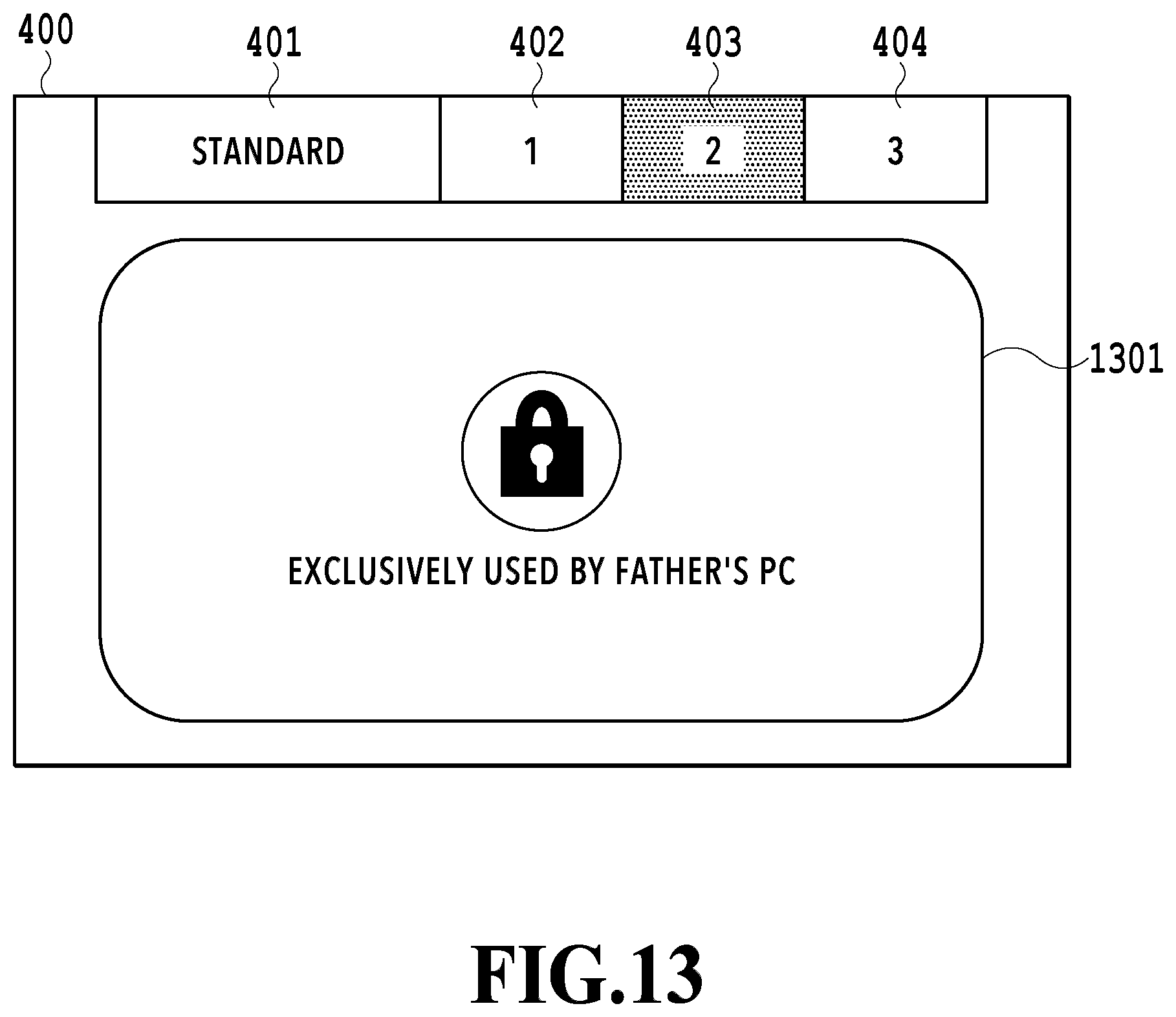 Patent US12307140 Figure 13 – Image forming apparatus, multifunction peripheral and terminal, exclusive usage mode control method, and computer readable storage medium