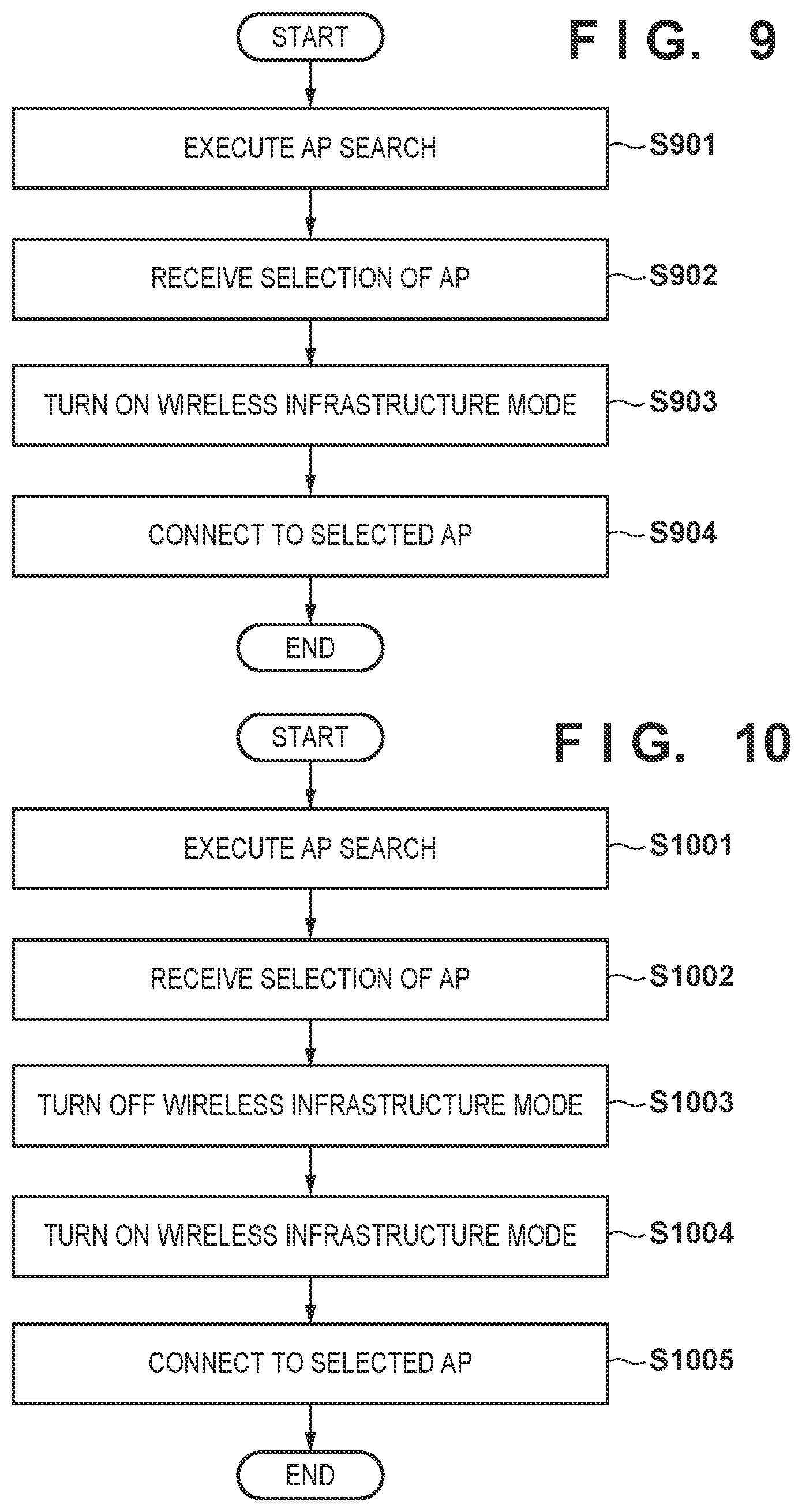Patent US12307147 Figure 8 – Communication apparatus that can search for an external access point and perform connection processing using different communication modes, method of controlling same, and non-transitory computer-readable storage medium
