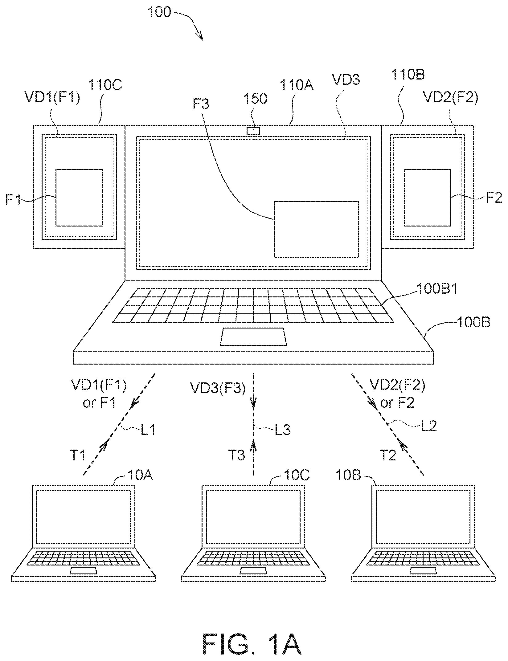 Patent US12307155 Figure 1 – Electronic device and frame sharing method using the same