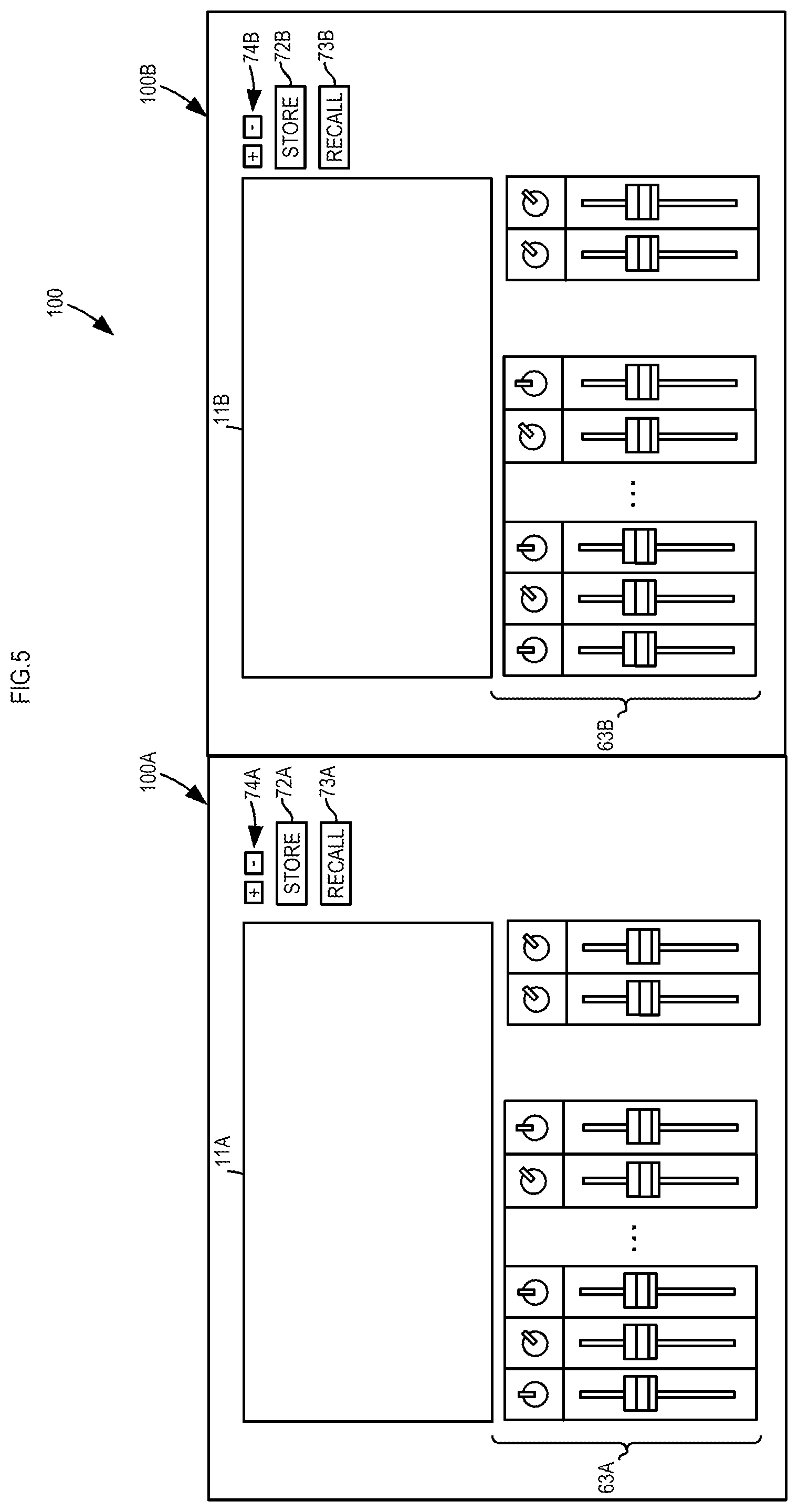 Patent US12307158 Figure 5 – Audio mixer, and method of controlling audio mixer