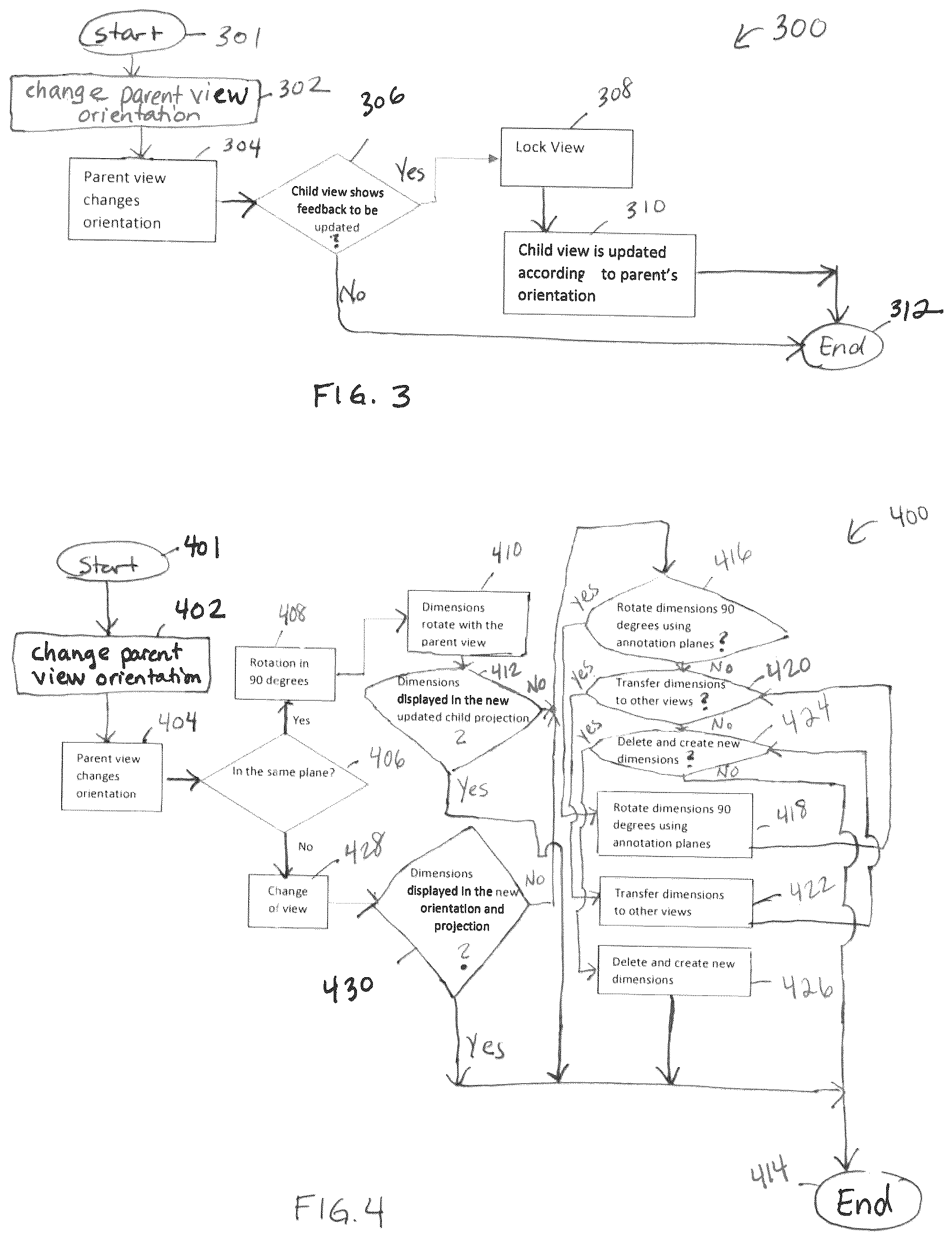 Patent US12307164 Figure 4 – Linking views/states of 3D models and propagating updates in same