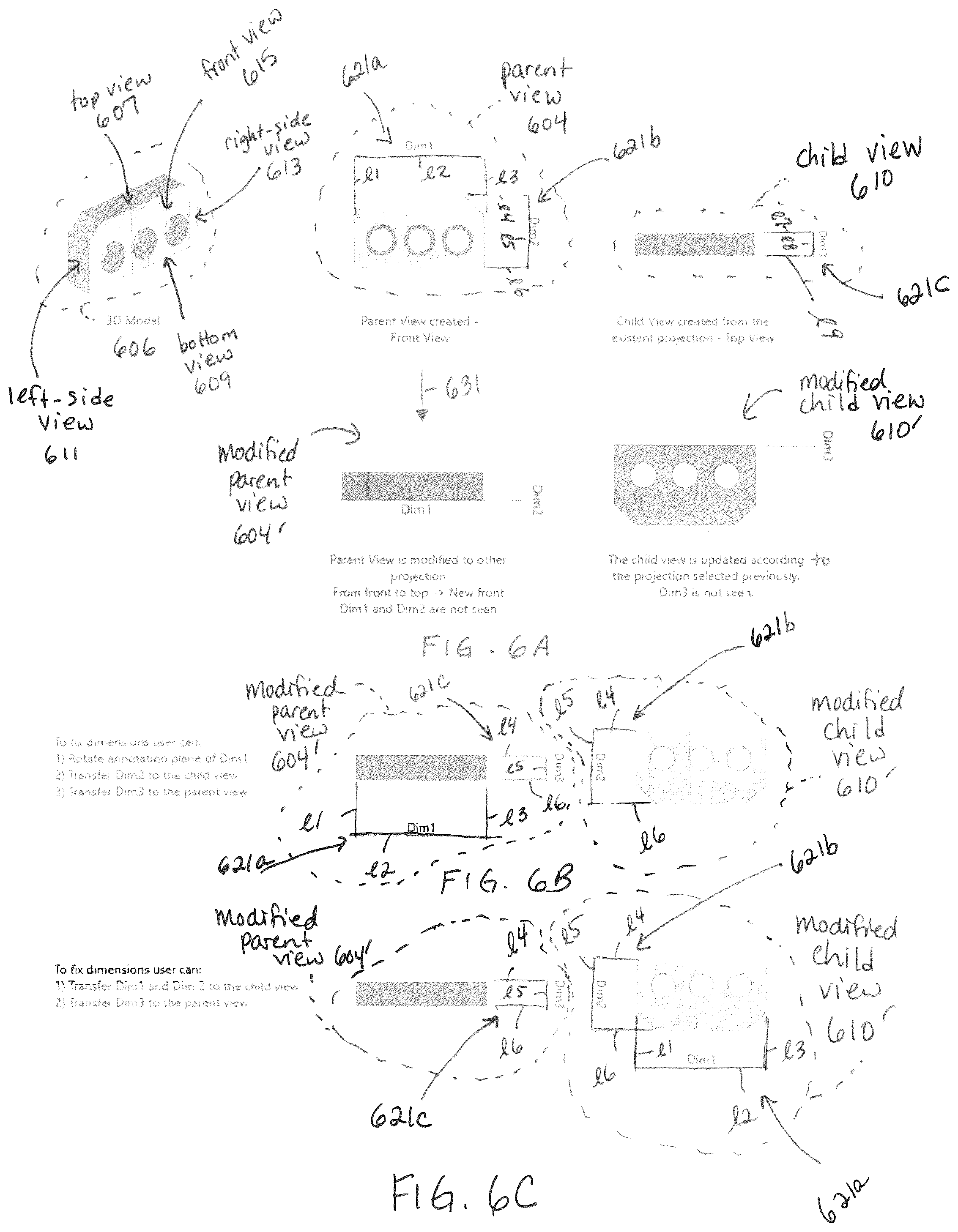 Patent US12307164 Figure 6 – Linking views/states of 3D models and propagating updates in same