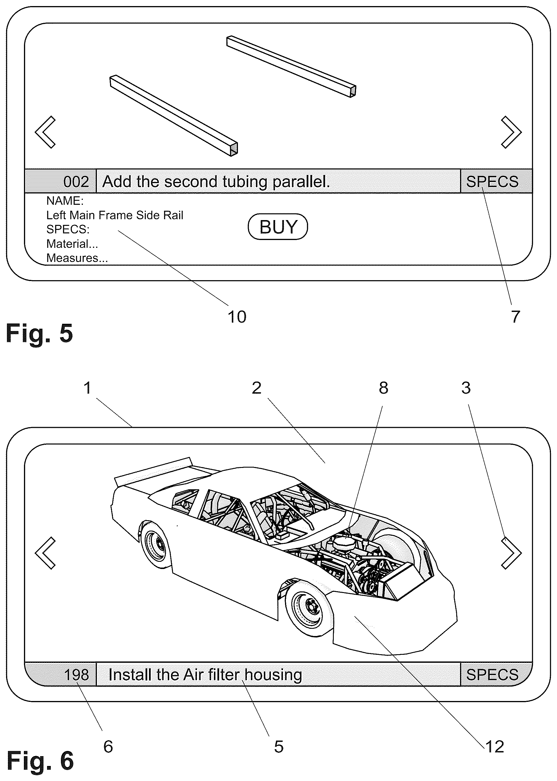Patent US12307168 Figure 3 – Application software to teach how to build a stock car racing