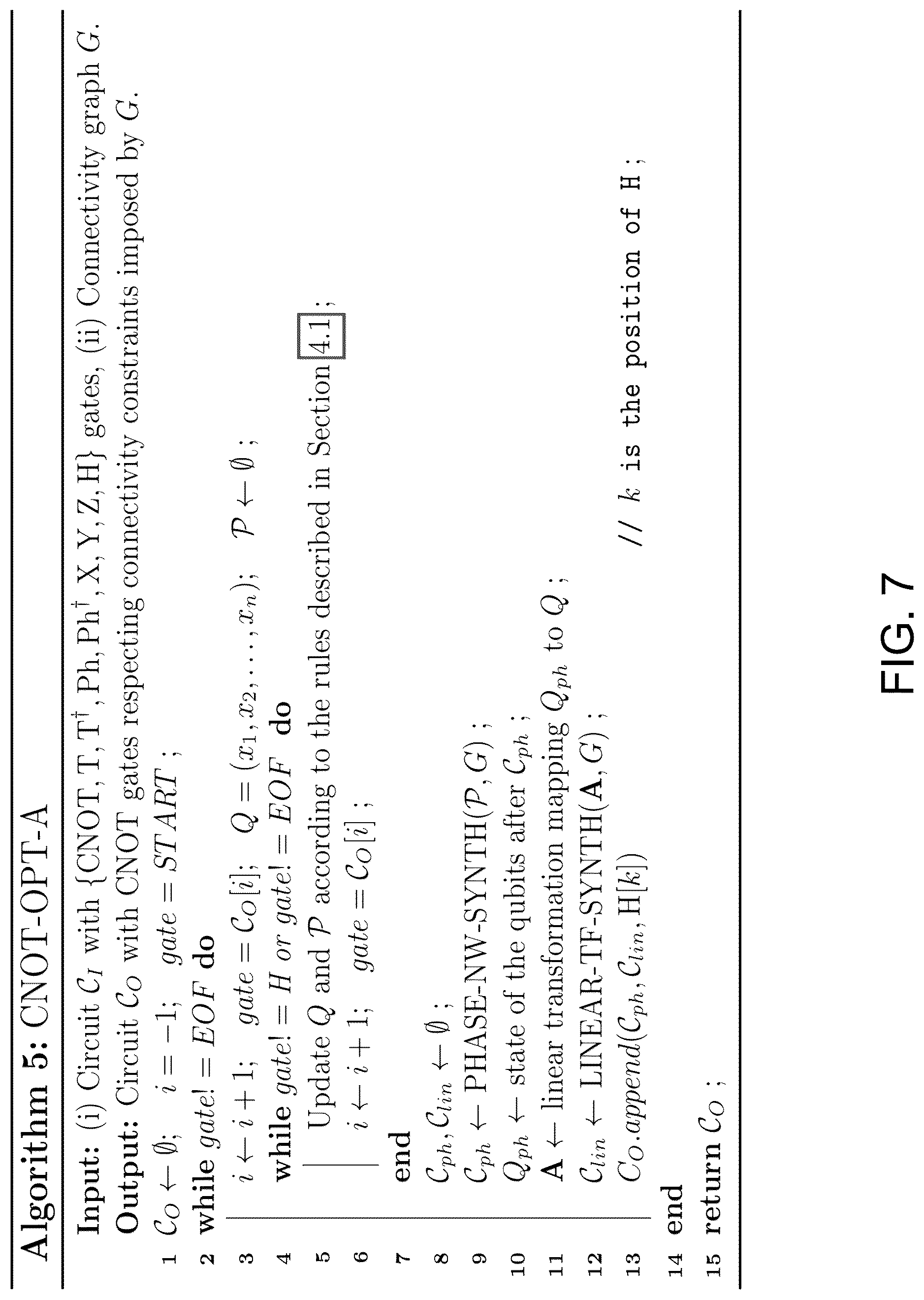 Patent US12307176 Figure 11 – System and method for reducing CNOT count in Clifford+T circuits on connectivity constrained architectures