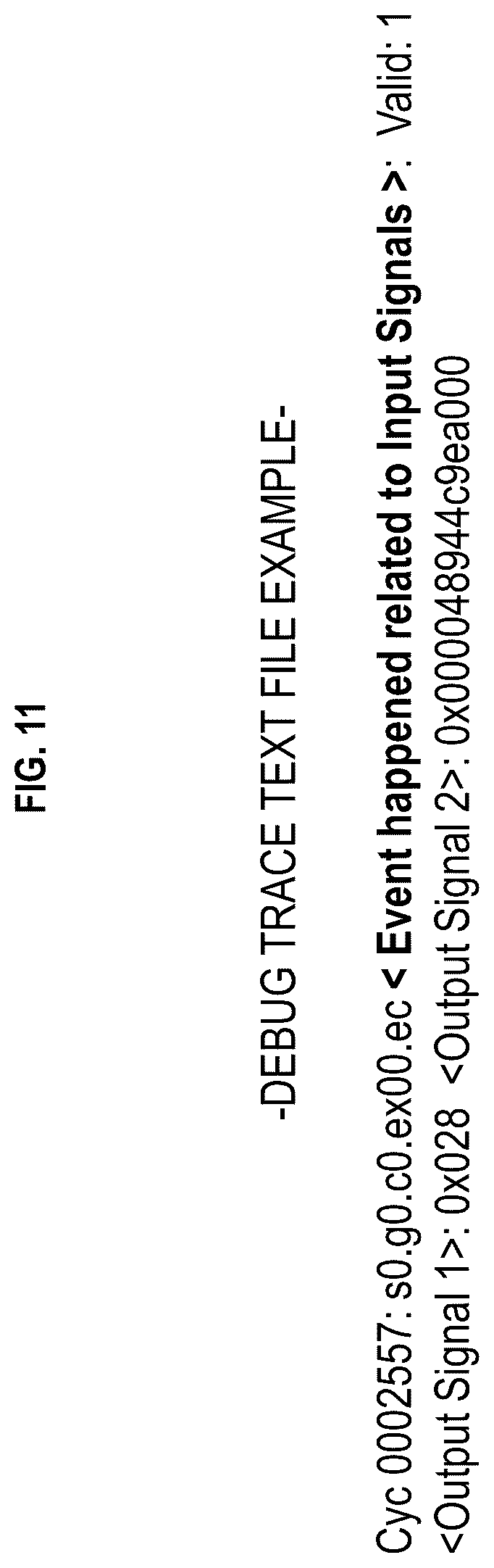 Patent US12307177 Figure 11 – Auto generation of debug trace in pre-silicon verification