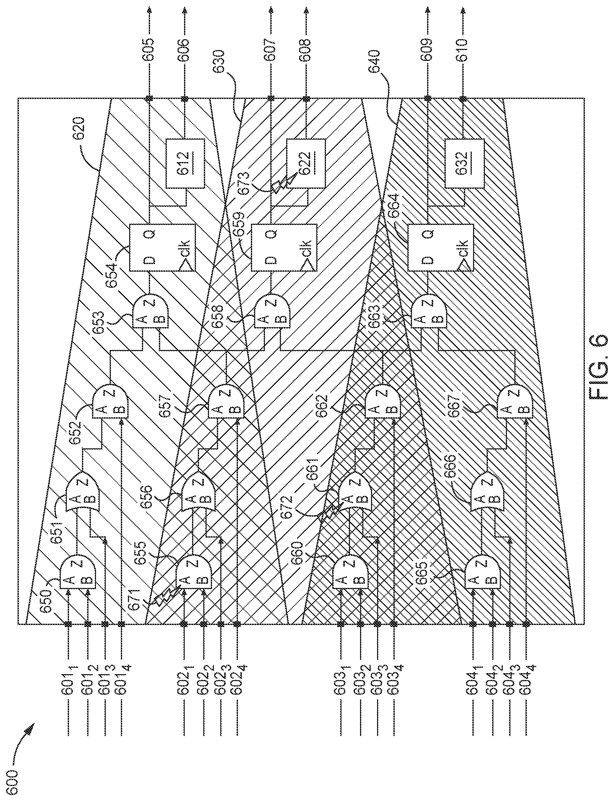 Patent US12307178 Figure 6 – Structural analysis for determining fault types in safety related logic