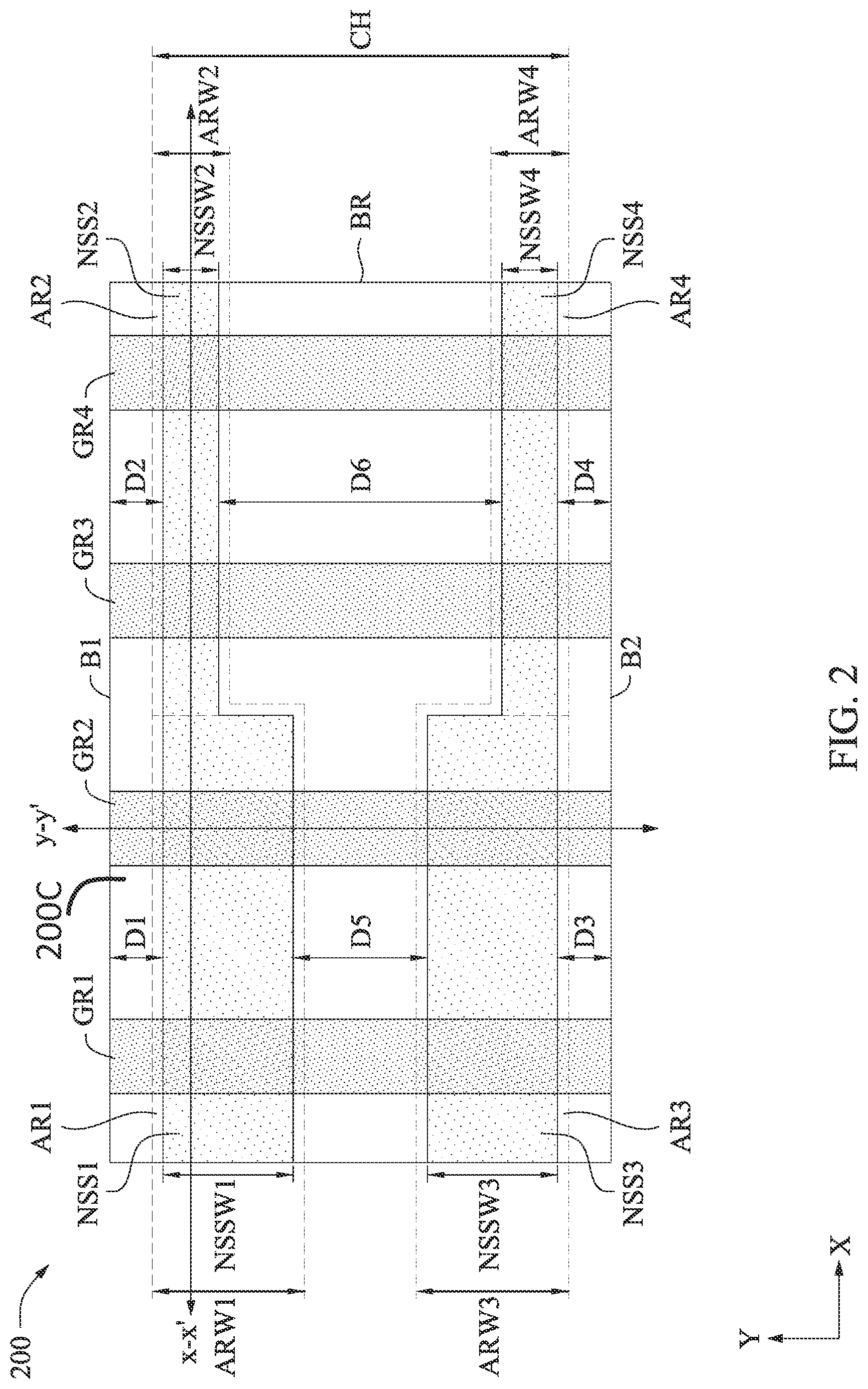 Patent US12307183 Figure 2 – Variable width nano-sheet field-effect transistor cell structure