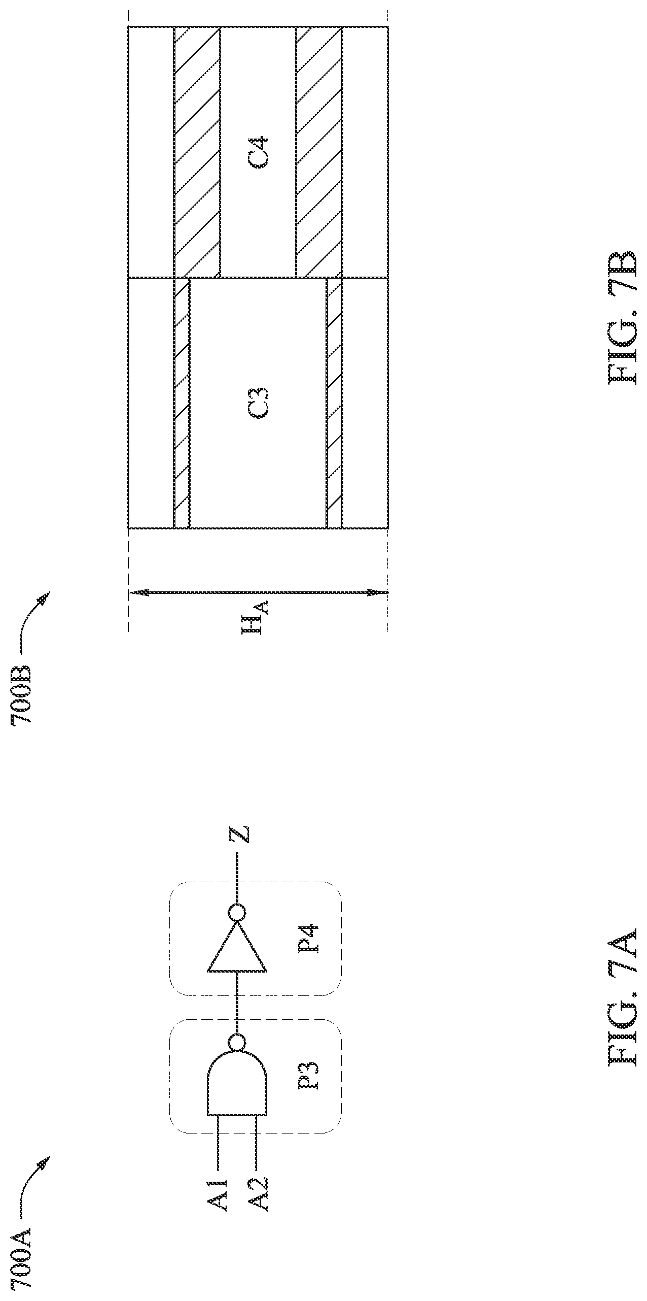 Patent US12307183 Figure 7 – Variable width nano-sheet field-effect transistor cell structure