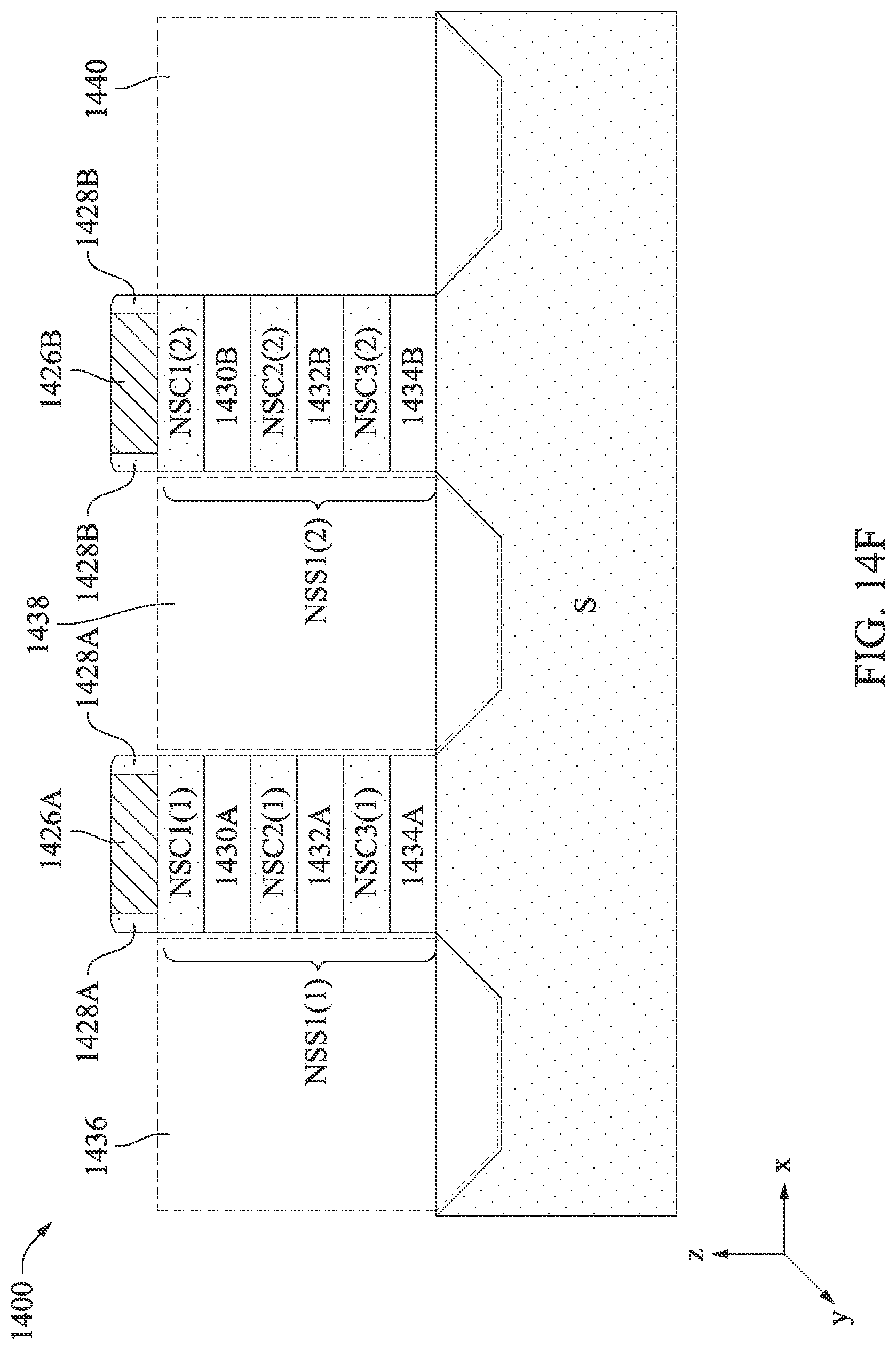 Patent US12307183 Figure 19 – Variable width nano-sheet field-effect transistor cell structure