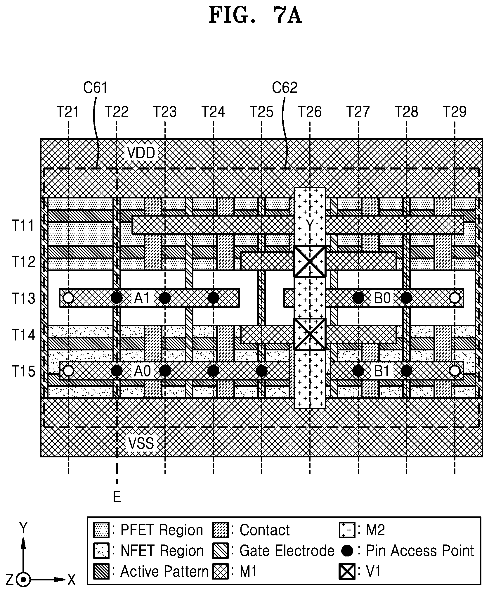 Patent US12307185 Figure 12 – Integrated circuit providing increased pin access points and method of designing the same