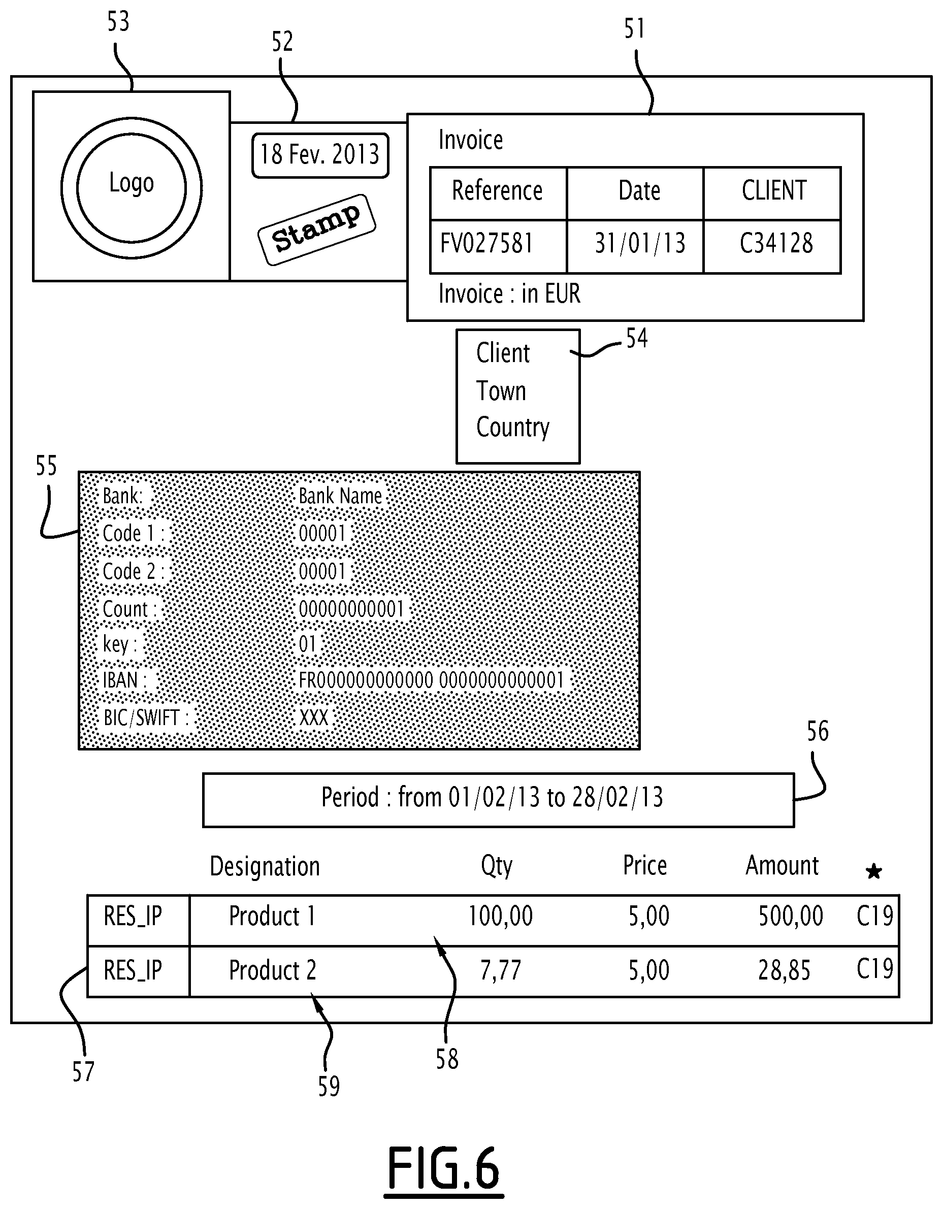 Patent US12307190 Figure 4 – Standardized form recognition method, associated computer program product, processing and learning systems
