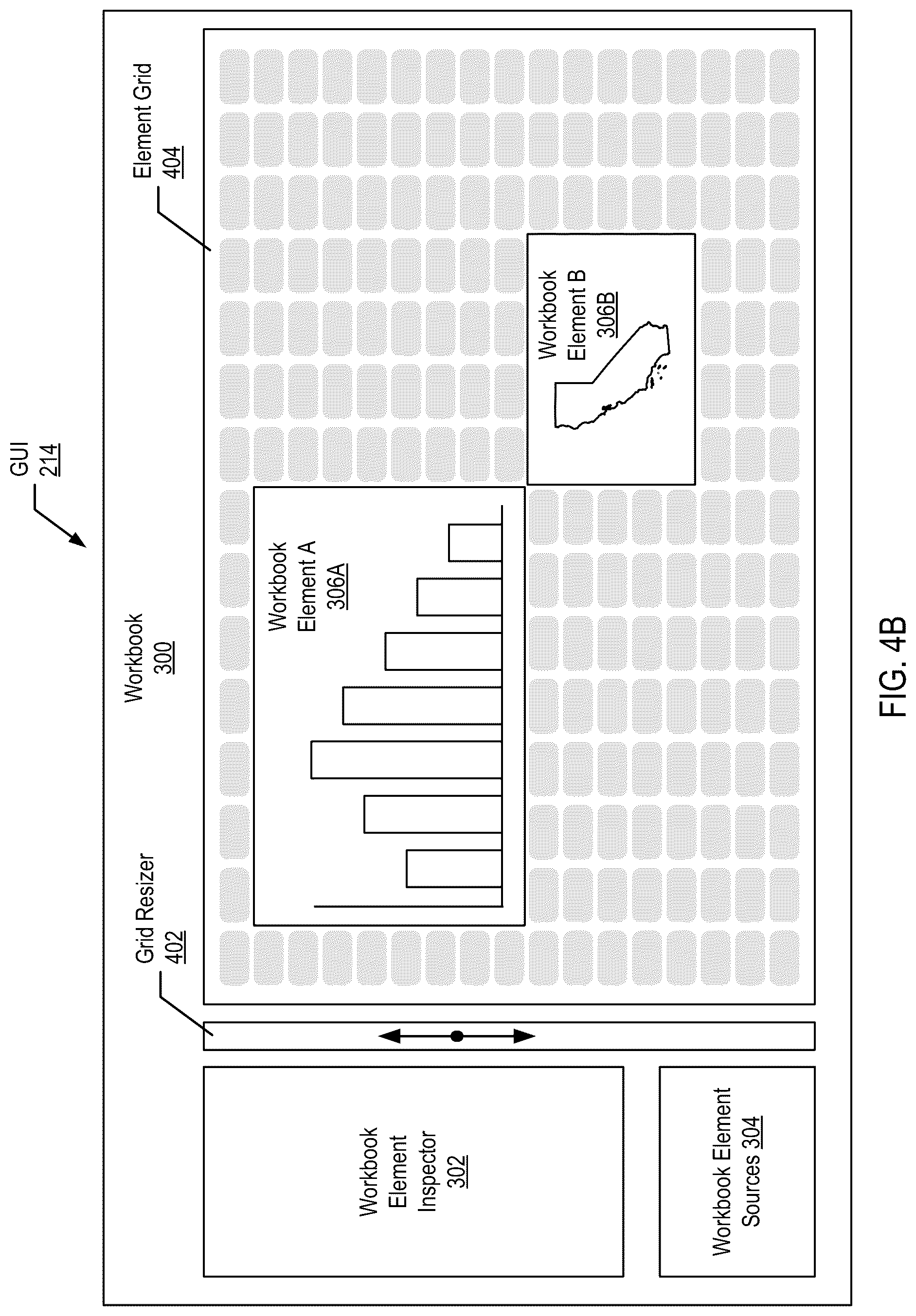 Patent US12307192 Figure 5 – Arranging workbook elements using a dynamic grid layout