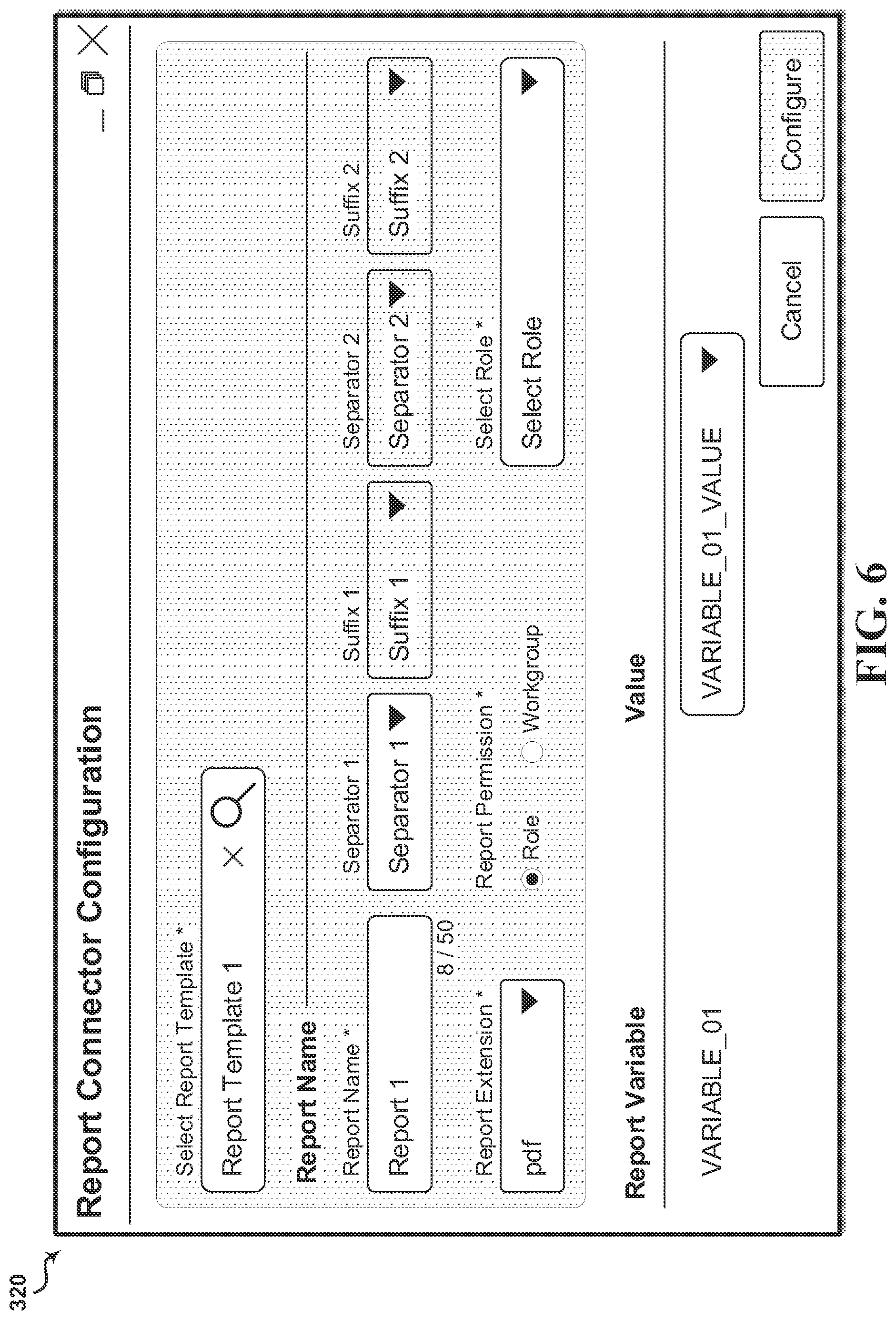 Patent US12307194 Figure 6 – Method and apparatus for a report connector