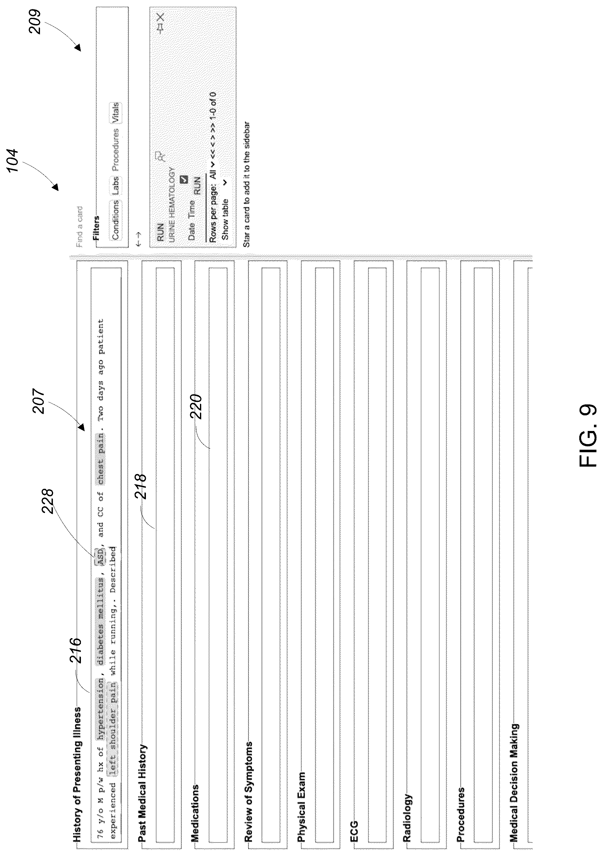 Patent US12307206 Figure 9 – Clinical documentation system