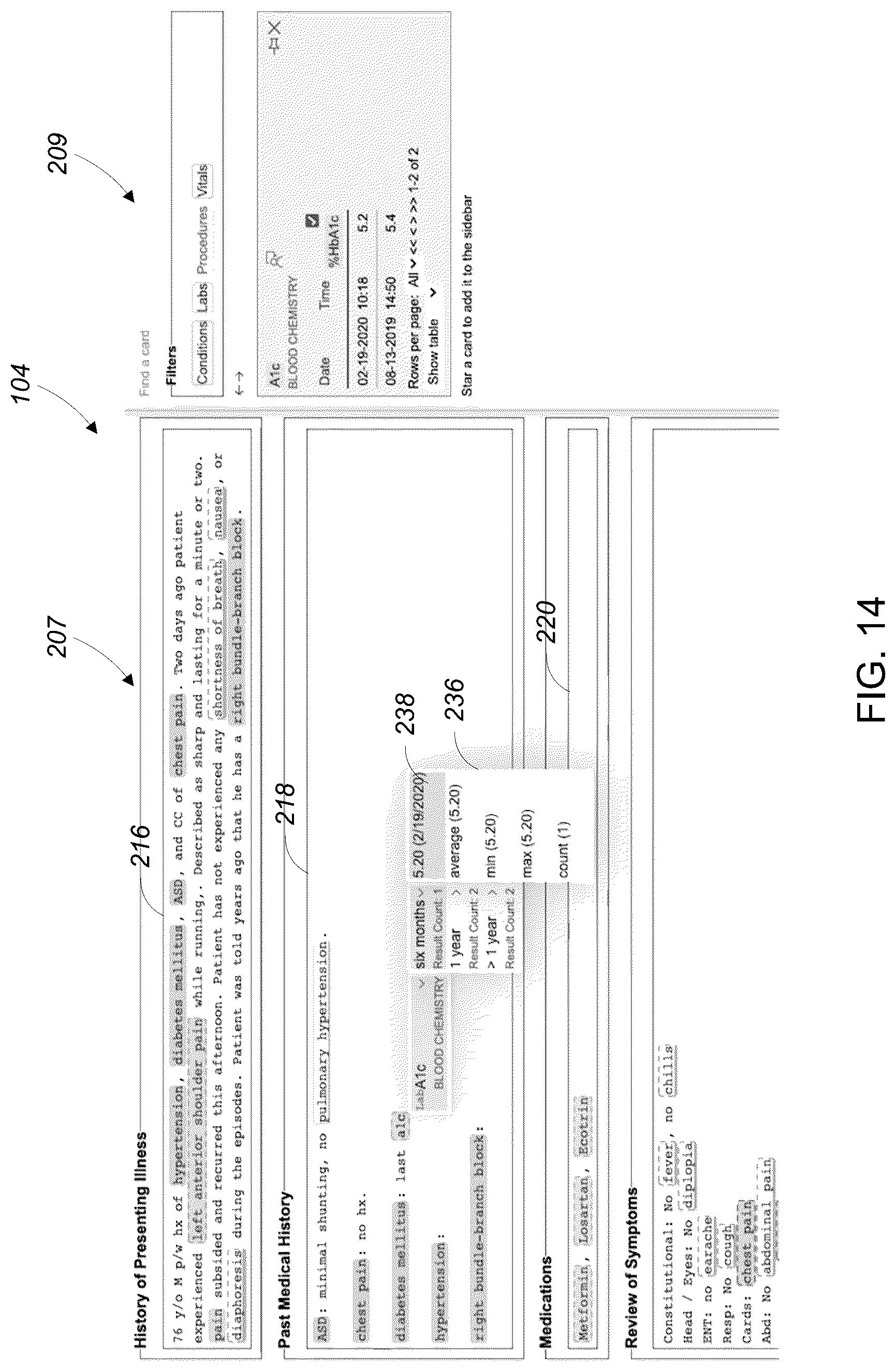 Patent US12307206 Figure 14 – Clinical documentation system
