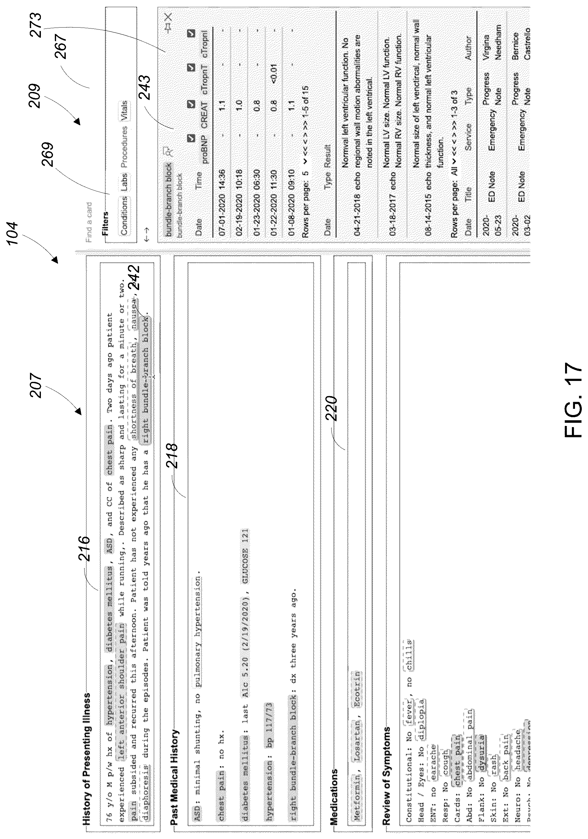 Patent US12307206 Figure 17 – Clinical documentation system