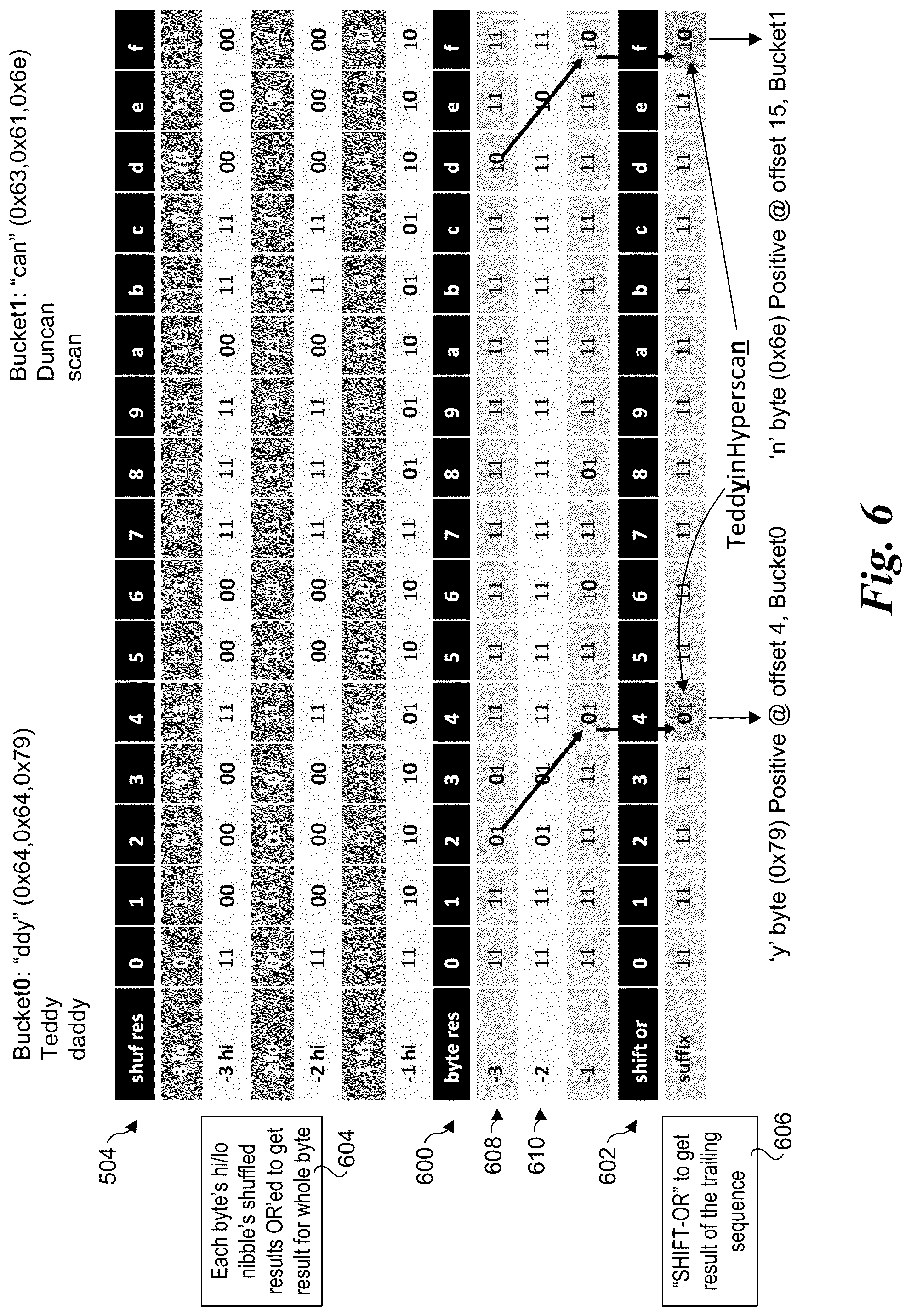 Patent US12307248 Figure 5 – High-performance multi-literal matching algorithm