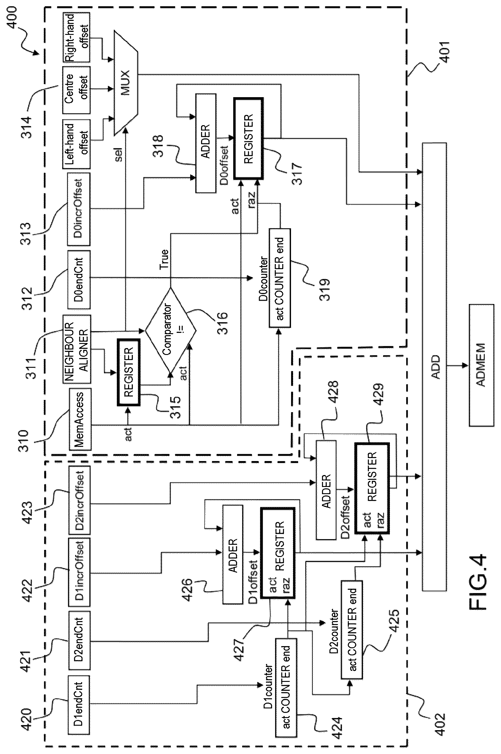 Patent US12307255 Figure 6 – Address generator using memory access operation type for a computer with a single instruction multiple data architecture