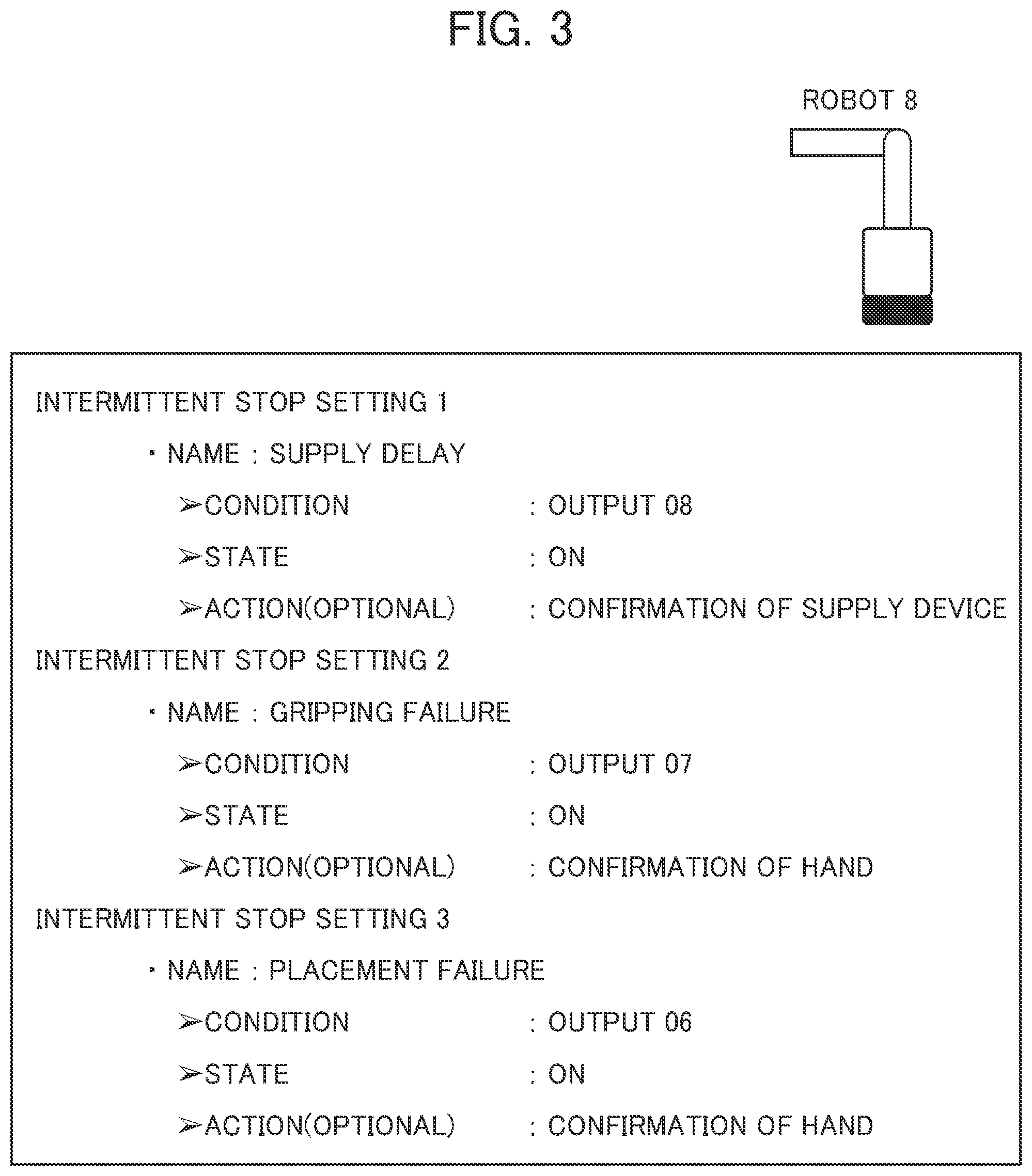 Patent US12307289 Figure 3 – Device for managing mid-work stop state