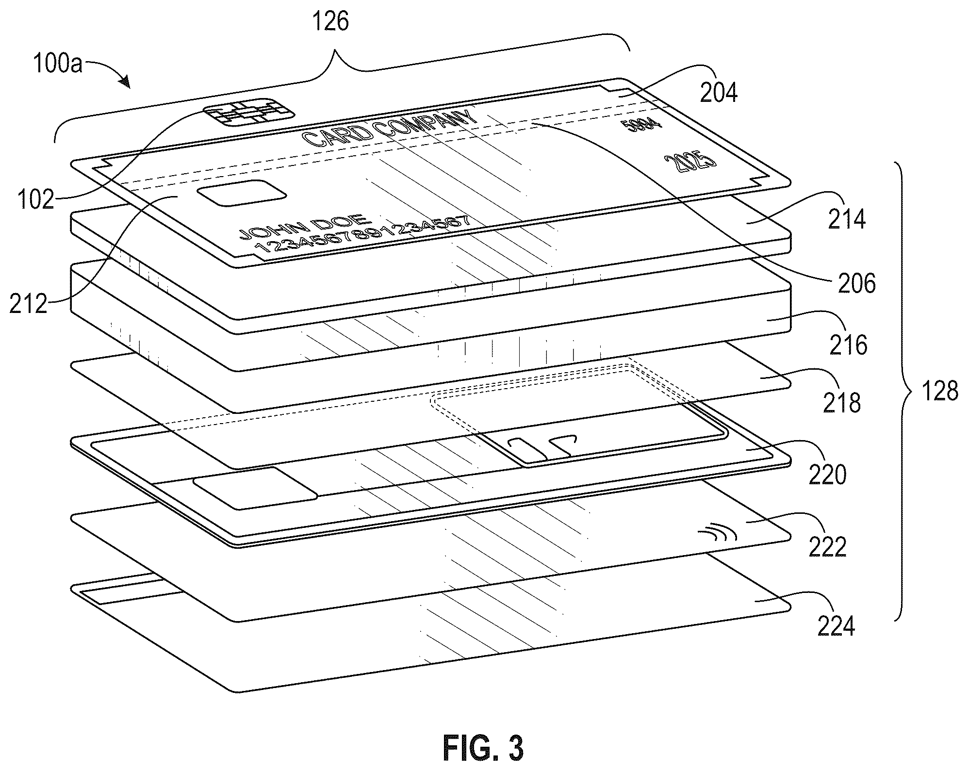 Patent US12307315 Figure 2 – Transaction card incorporating aluminum alloys