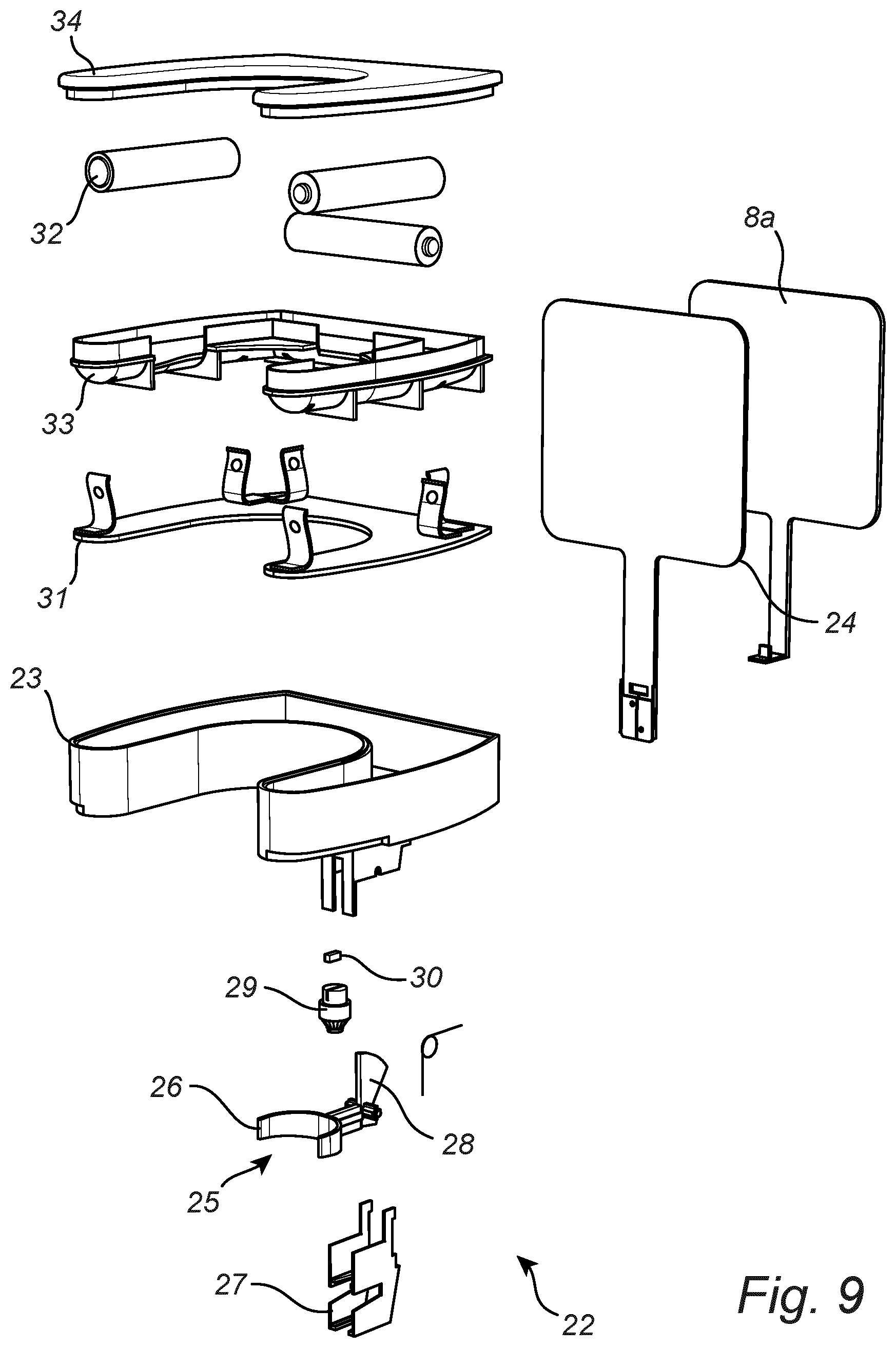 Patent US12307320 Figure 6 – Dispenser system comprising a dispenser and a replaceable liquid container
