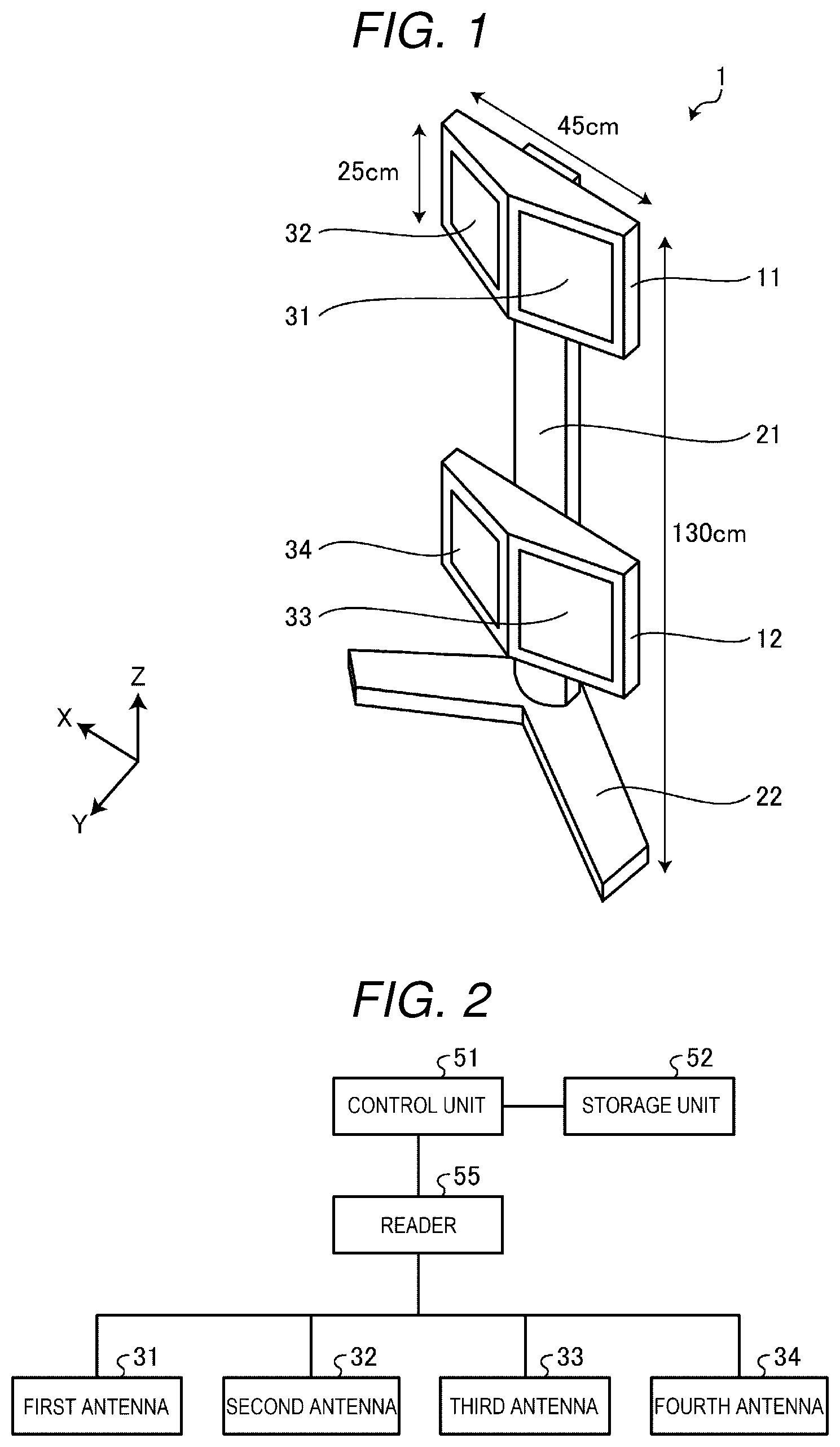 Patent US12307321 Figure 1 – Reading device